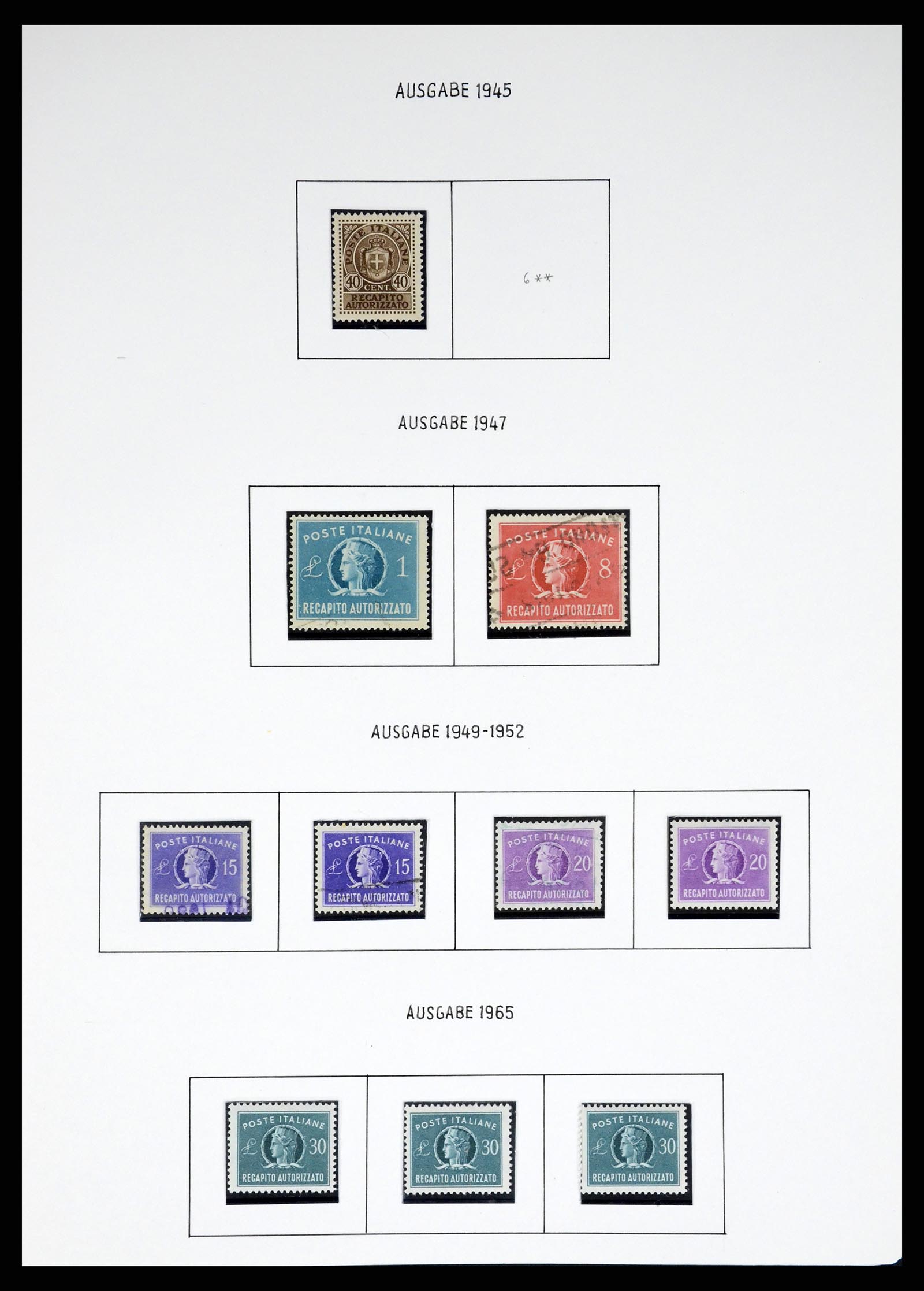 37110 453 - Postzegelverzameling 37110 Italië 1763(!)-1962.