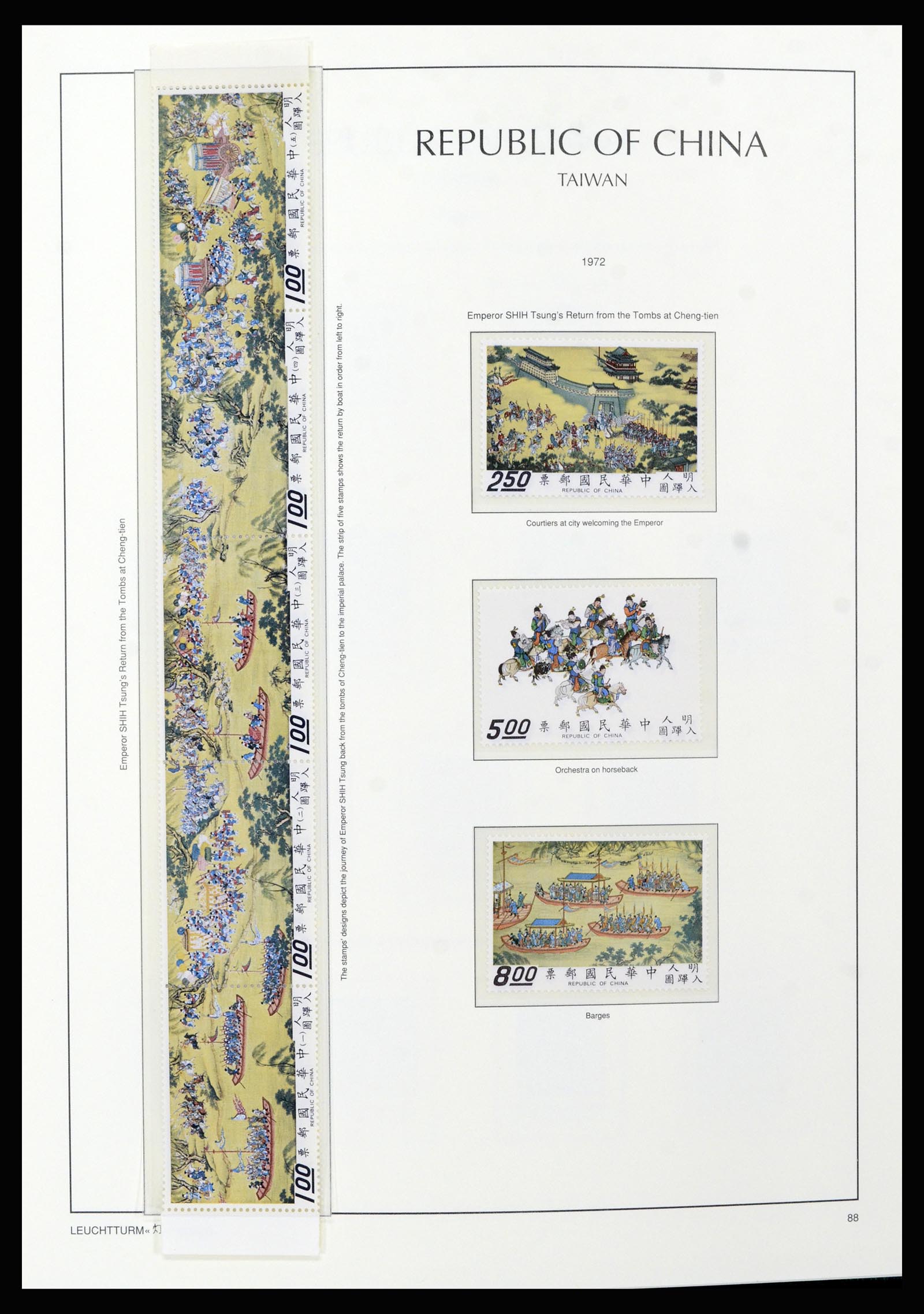 37111 013 - Postzegelverzameling 37111 Taiwan 1970-2011.