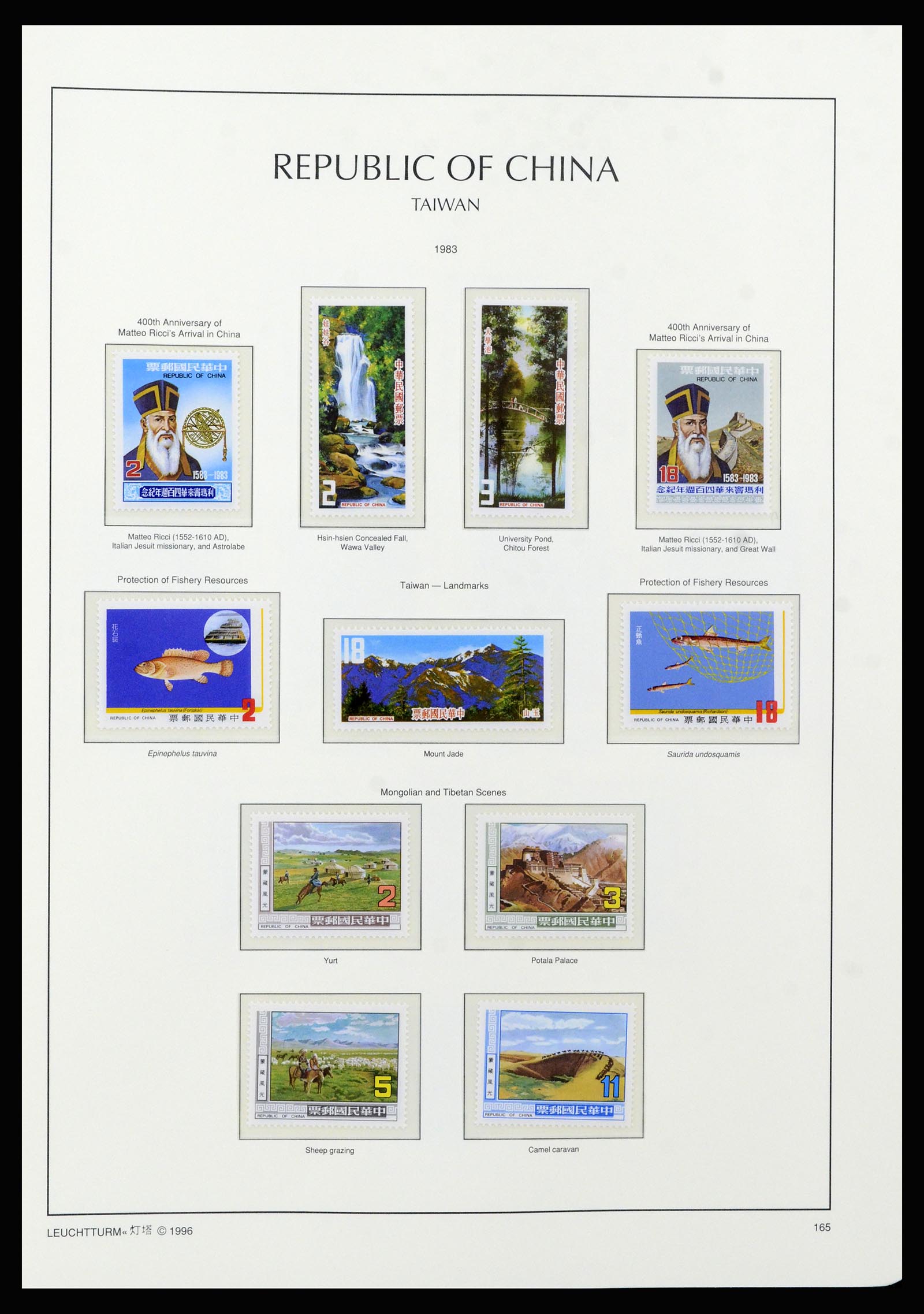 37111 090 - Postzegelverzameling 37111 Taiwan 1970-2011.