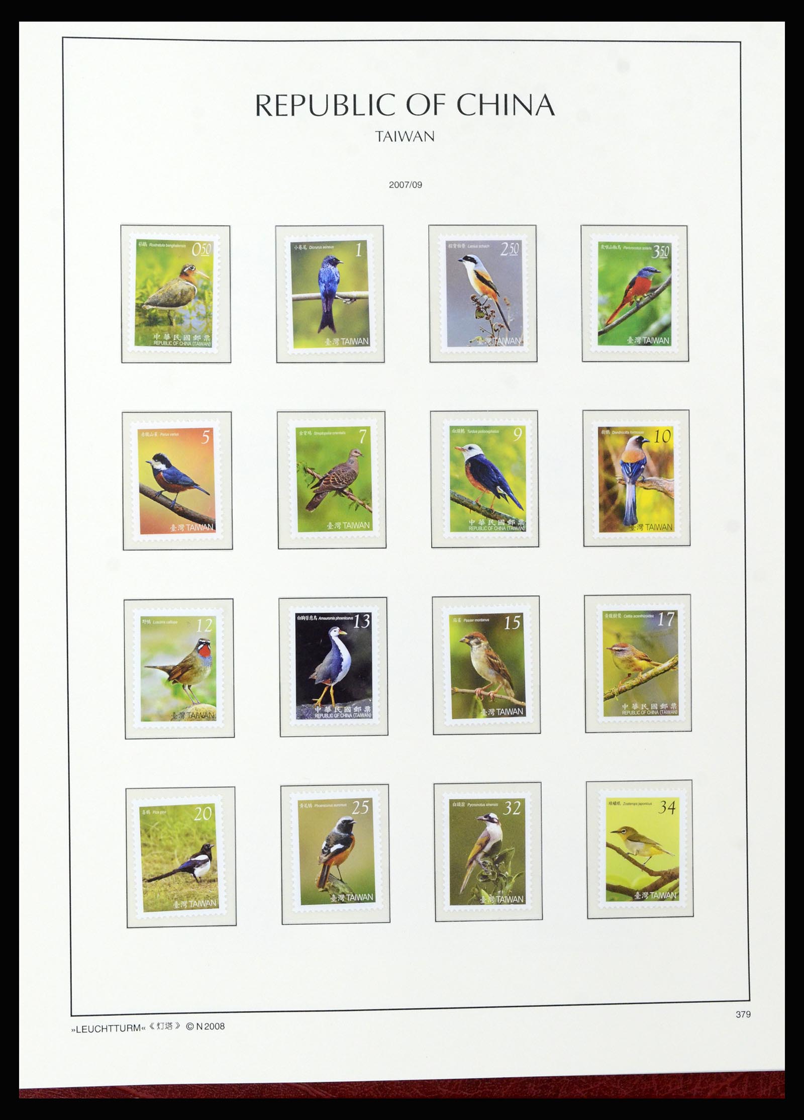 37111 310 - Postzegelverzameling 37111 Taiwan 1970-2011.