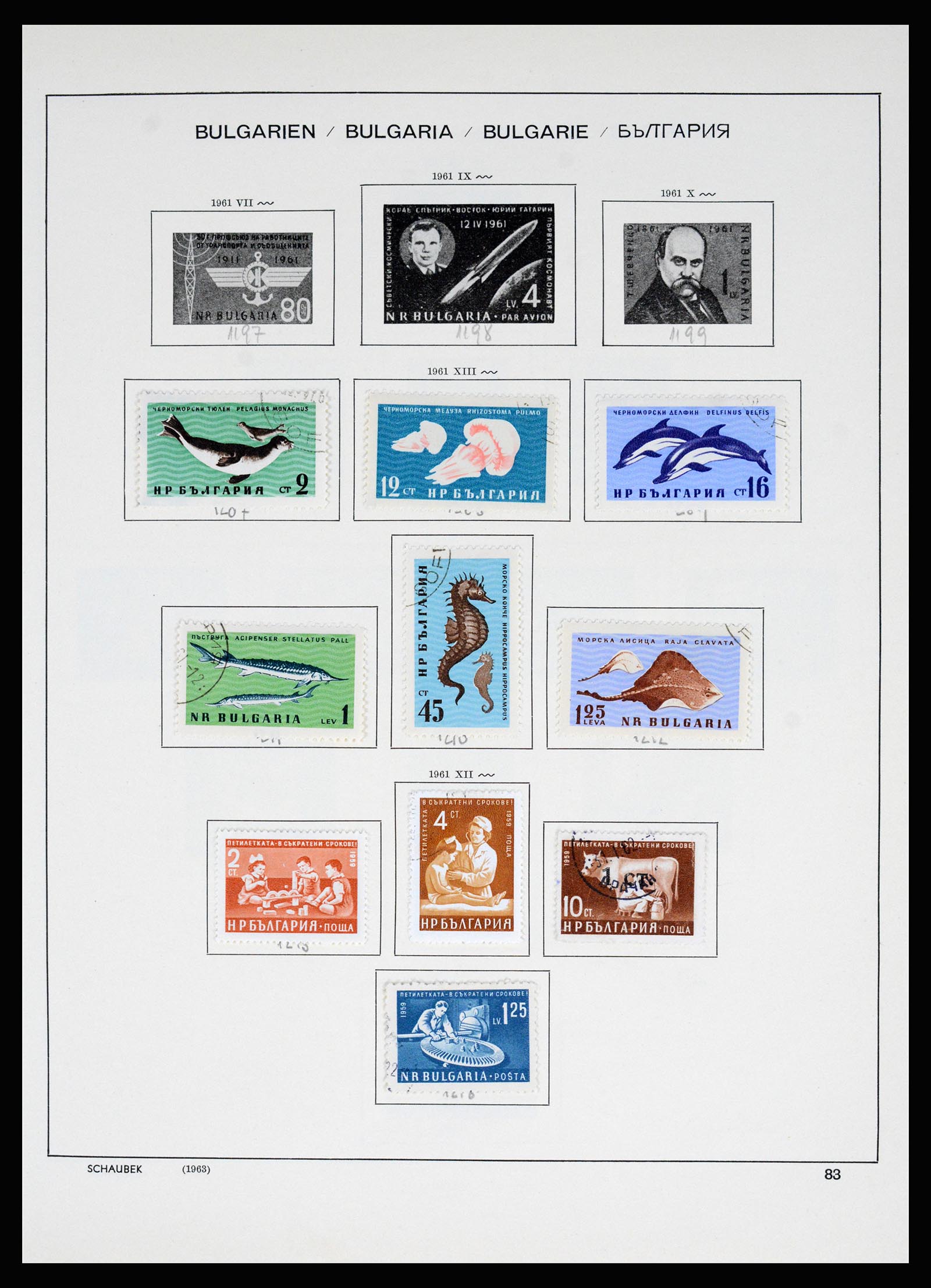 37113 083 - Postzegelverzameling 37113 Bulgarije 1879-1970.