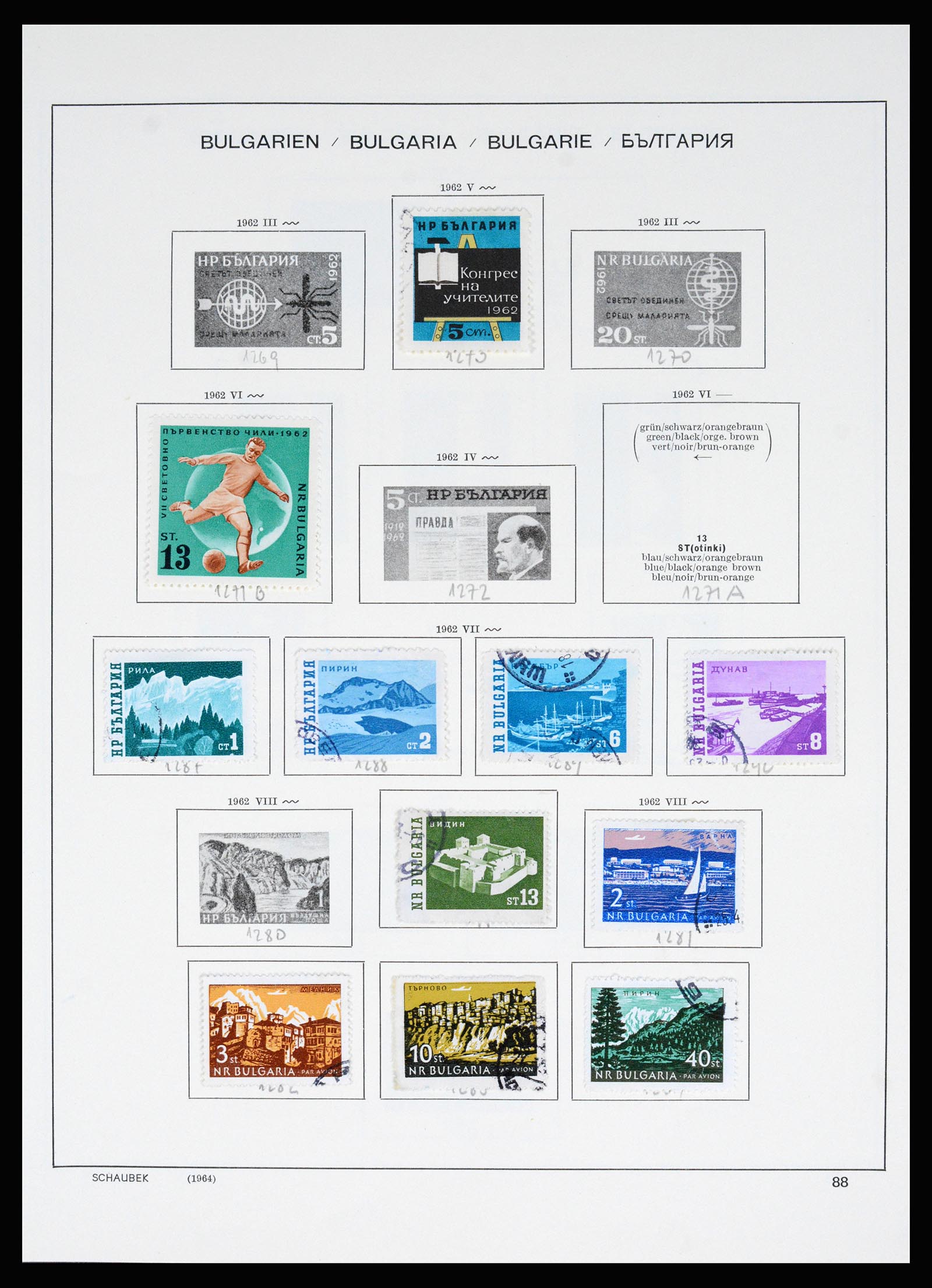 37113 088 - Postzegelverzameling 37113 Bulgarije 1879-1970.