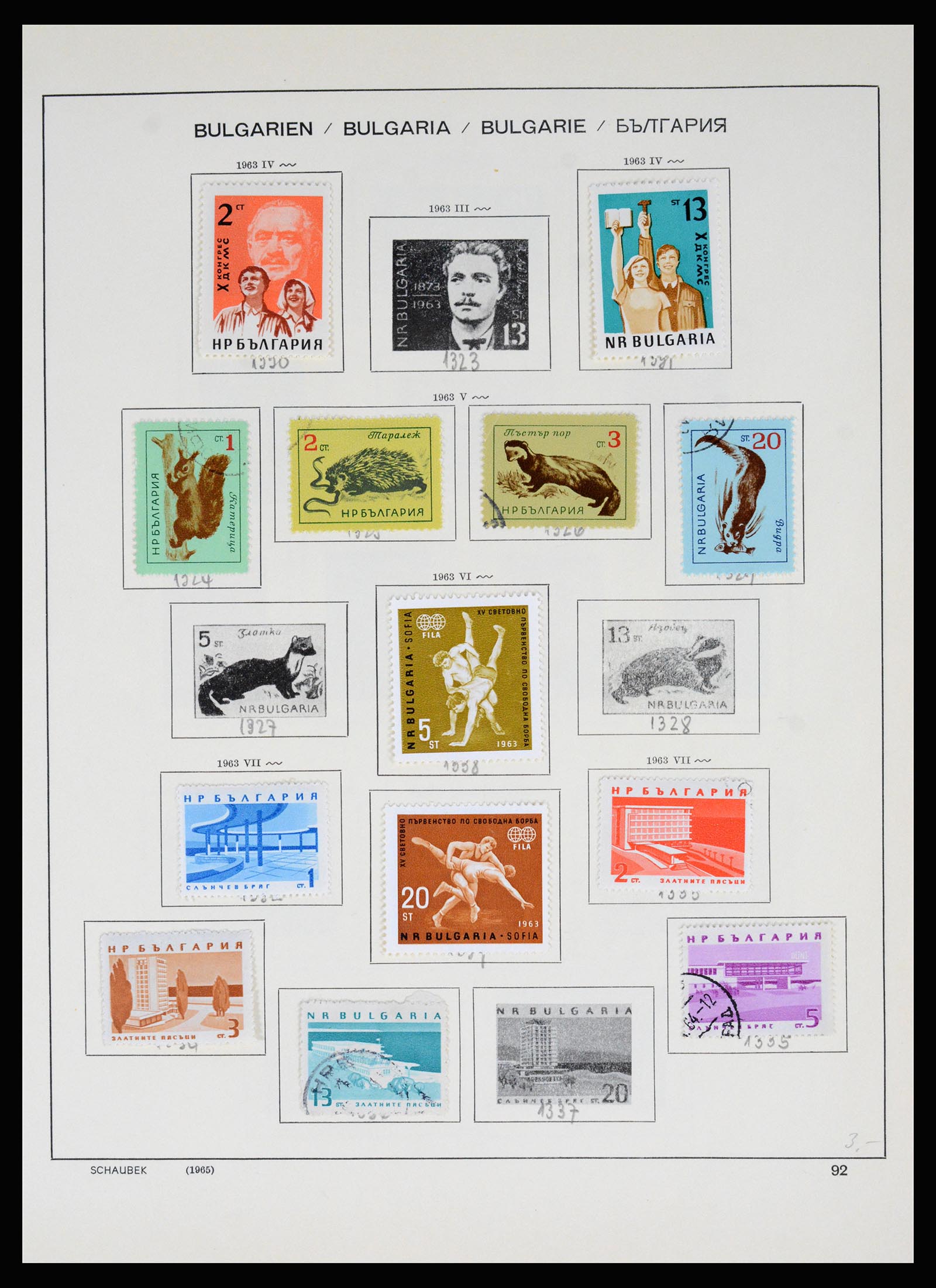 37113 093 - Postzegelverzameling 37113 Bulgarije 1879-1970.