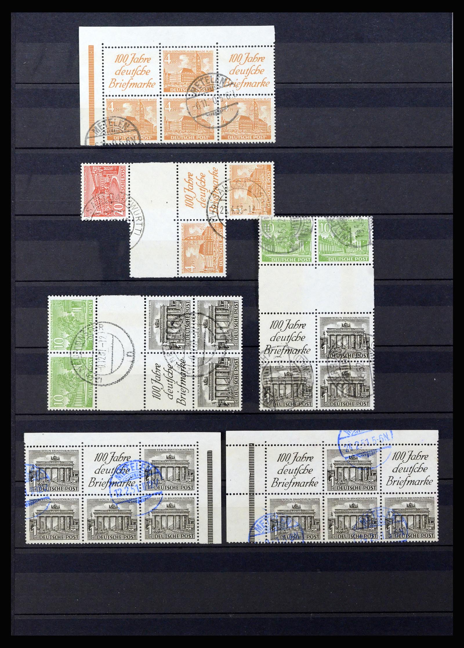 37116 001 - Stamp collection 37116 Berlin combinations 1949.