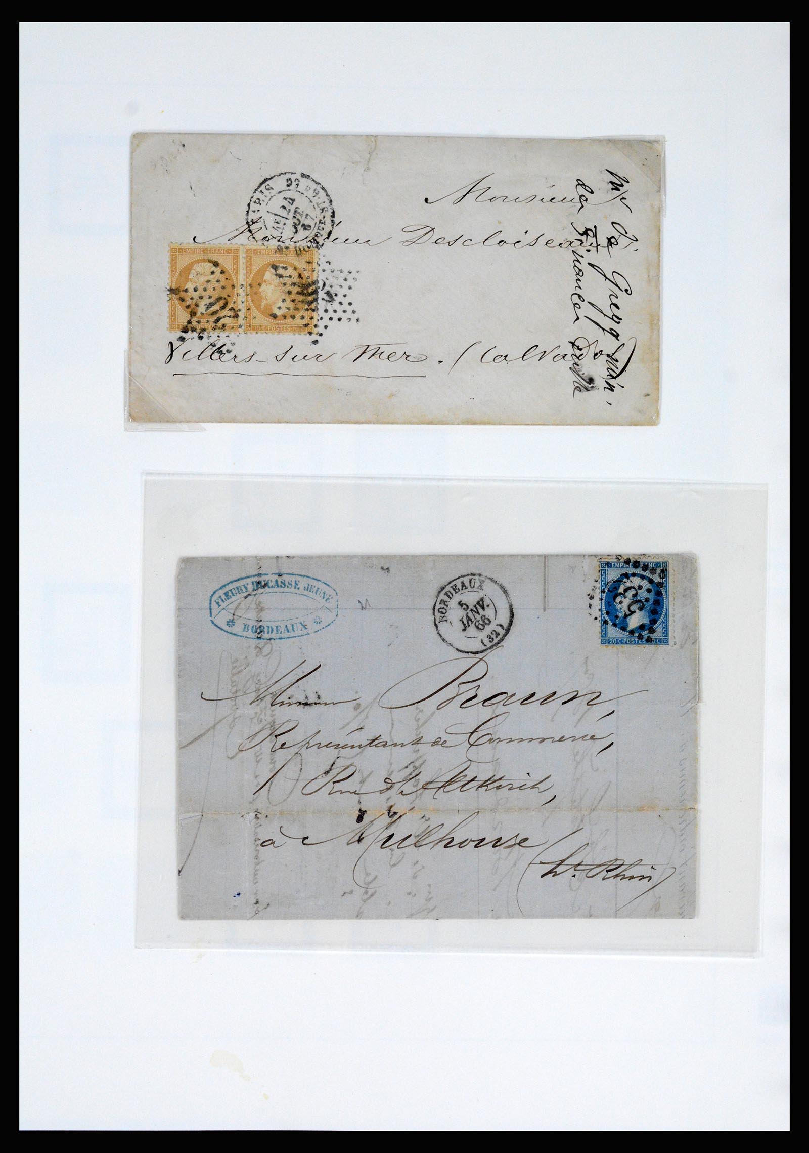37117 004 - Postzegelverzameling 37117 Frankrijk 1849-1944.