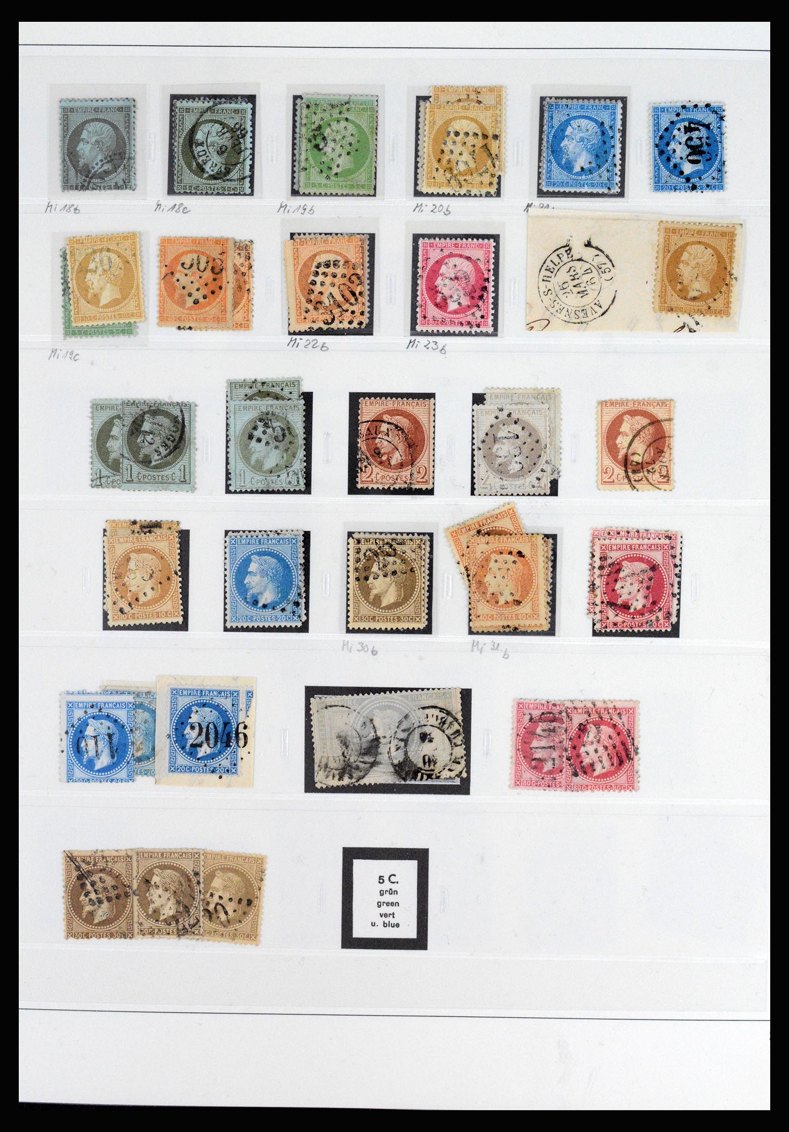 37117 006 - Postzegelverzameling 37117 Frankrijk 1849-1944.