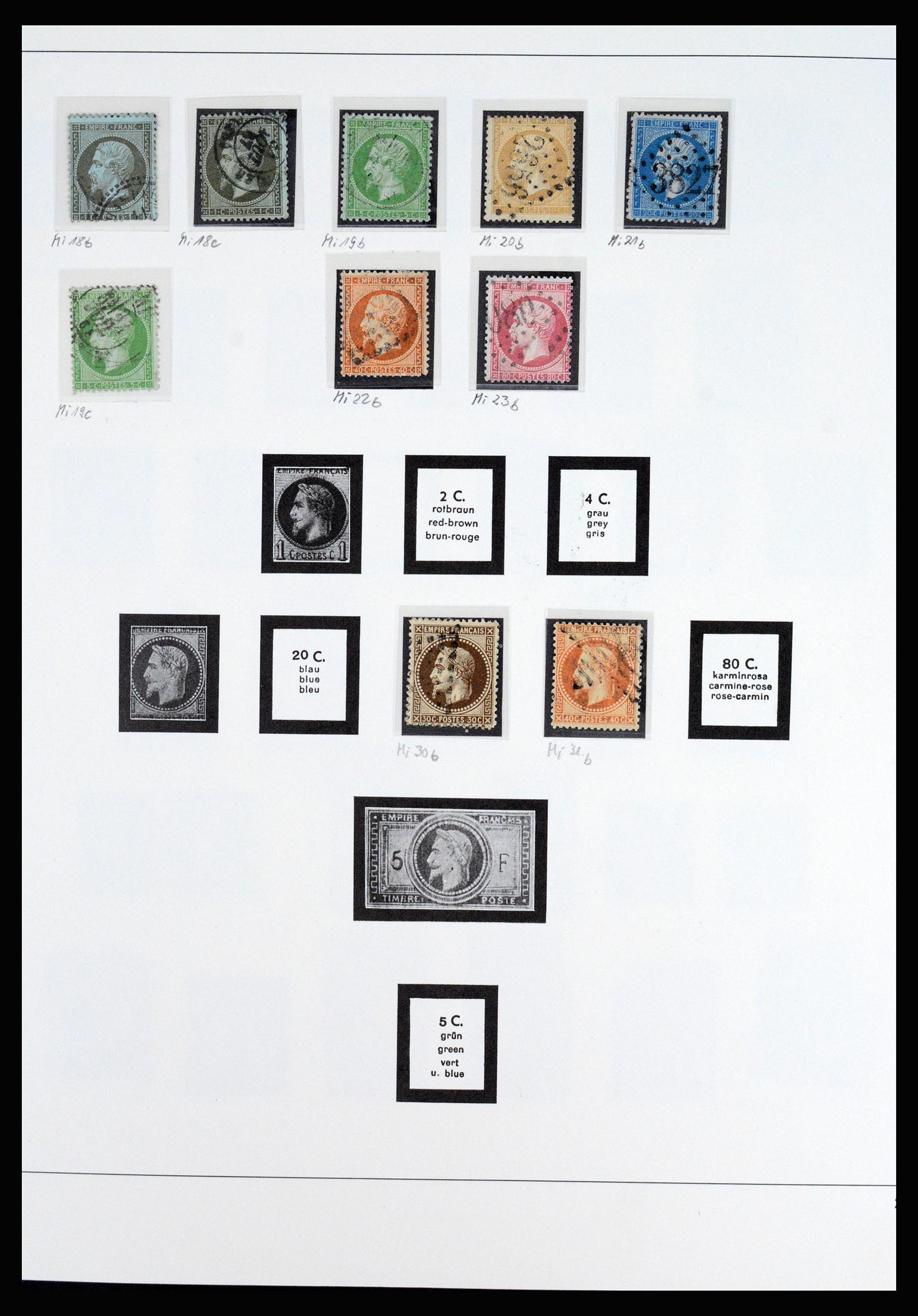 37117 007 - Postzegelverzameling 37117 Frankrijk 1849-1944.