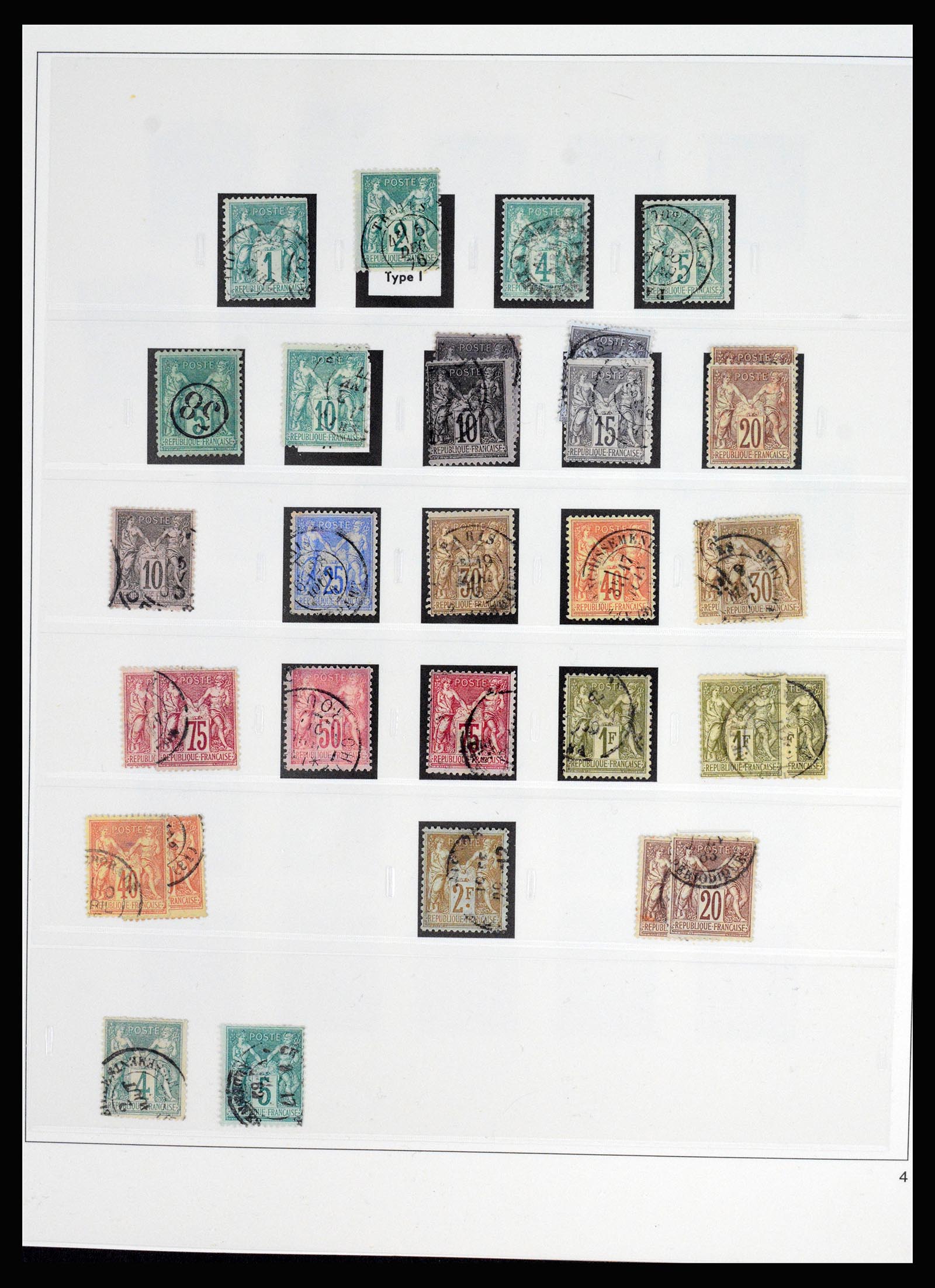 37117 010 - Postzegelverzameling 37117 Frankrijk 1849-1944.