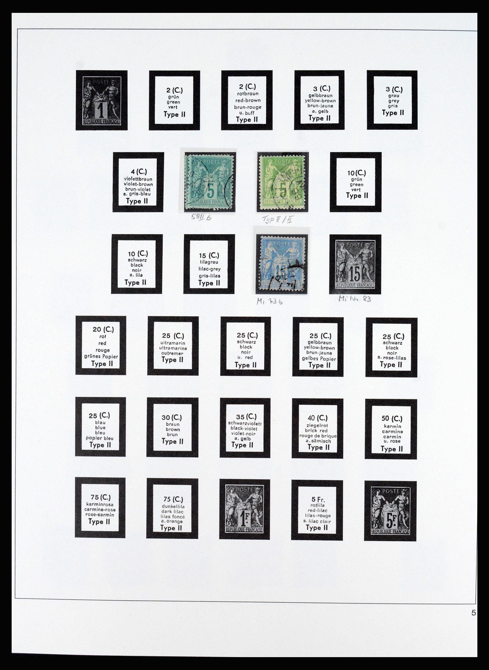 37117 012 - Postzegelverzameling 37117 Frankrijk 1849-1944.