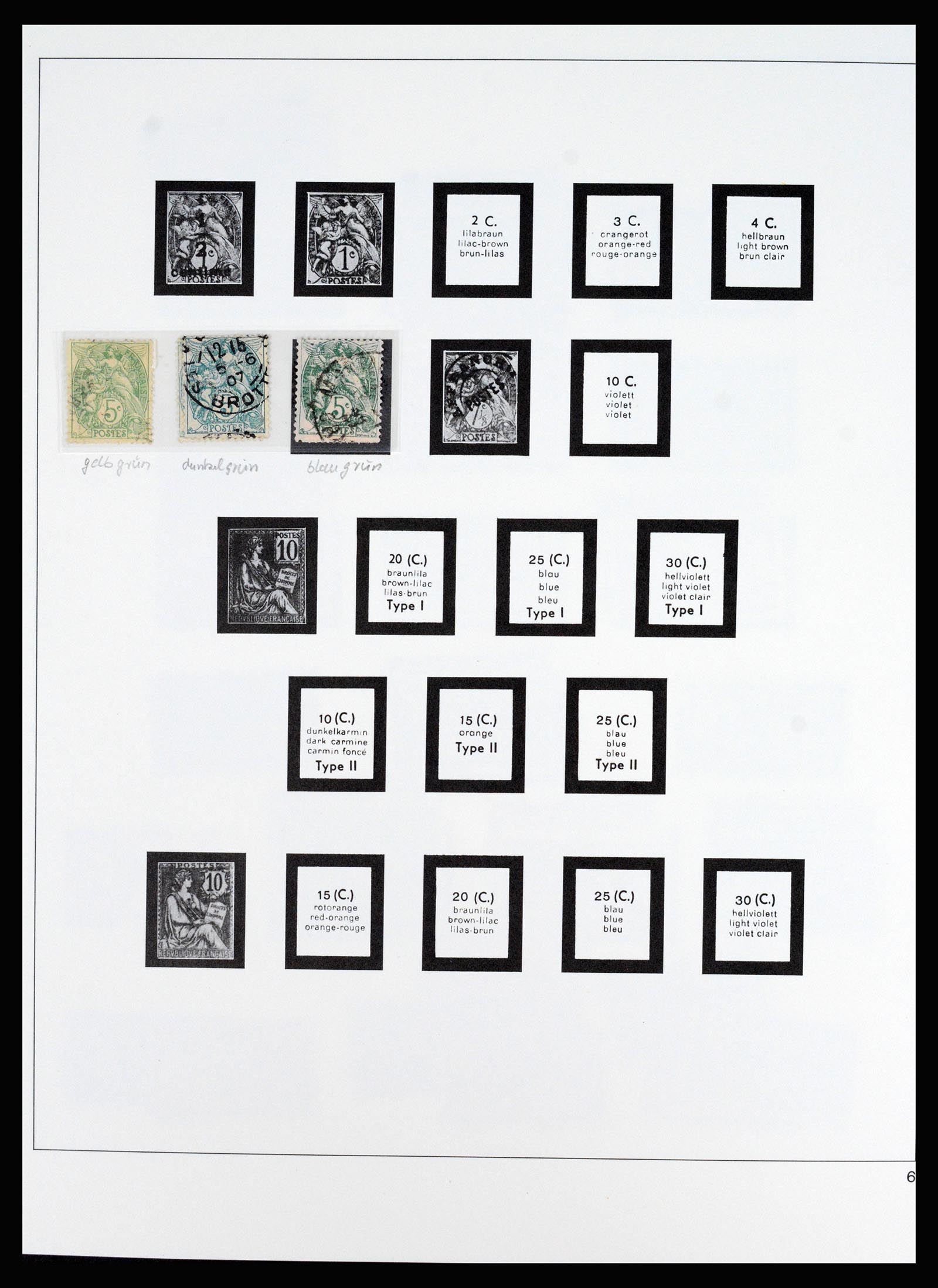 37117 014 - Postzegelverzameling 37117 Frankrijk 1849-1944.