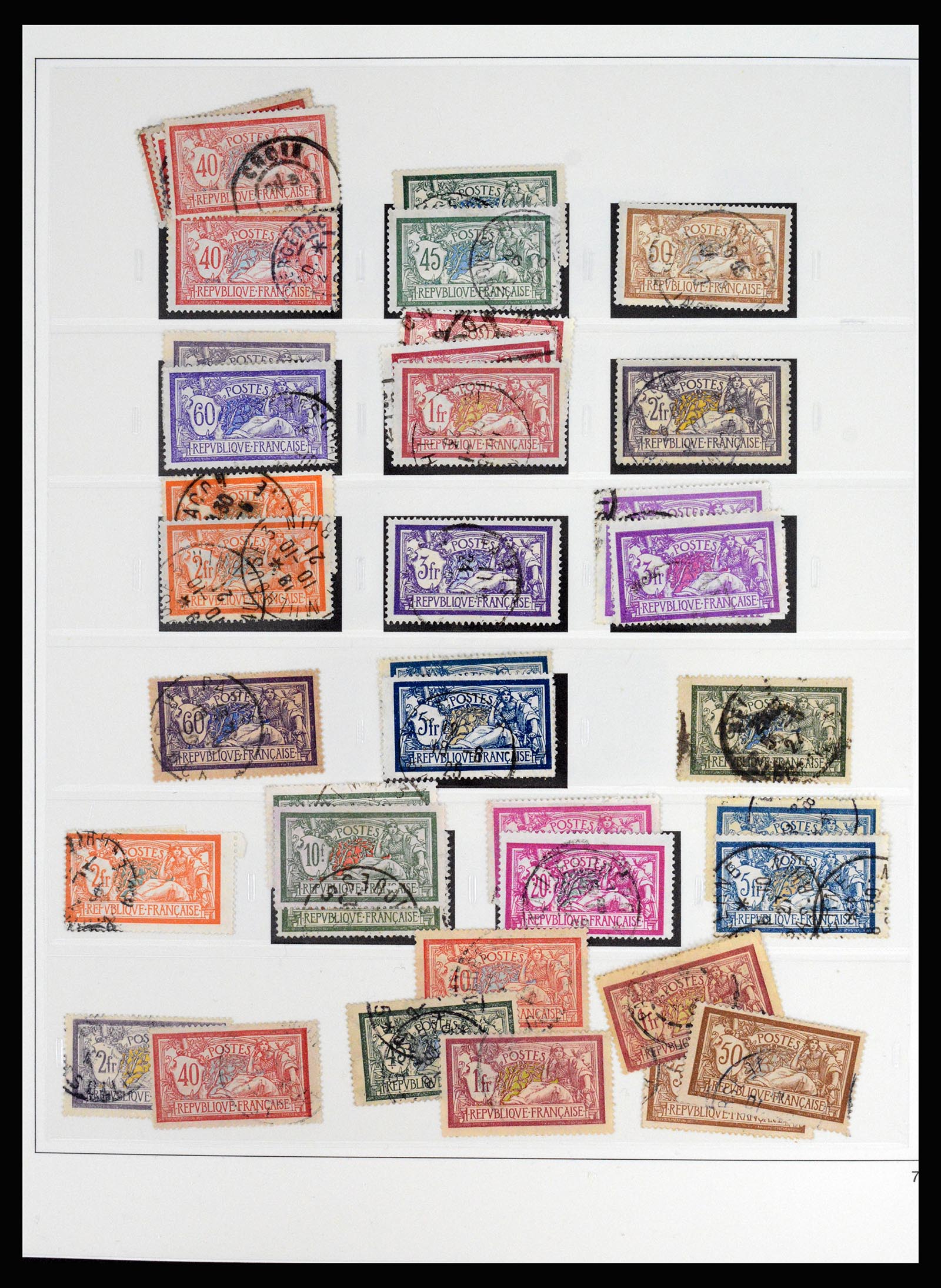 37117 015 - Postzegelverzameling 37117 Frankrijk 1849-1944.