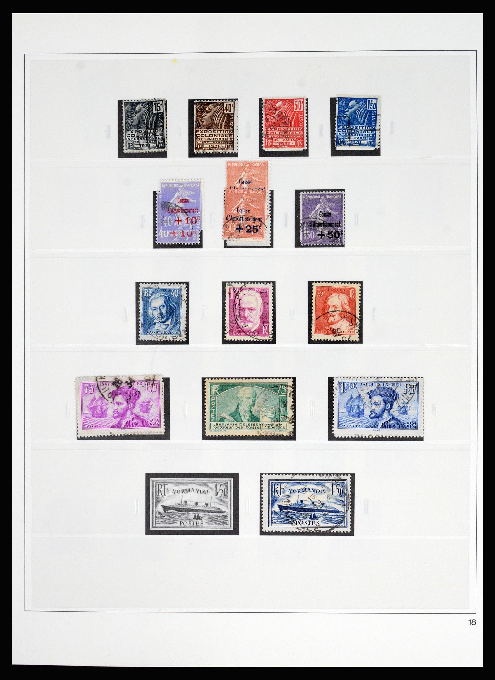 37117 026 - Postzegelverzameling 37117 Frankrijk 1849-1944.