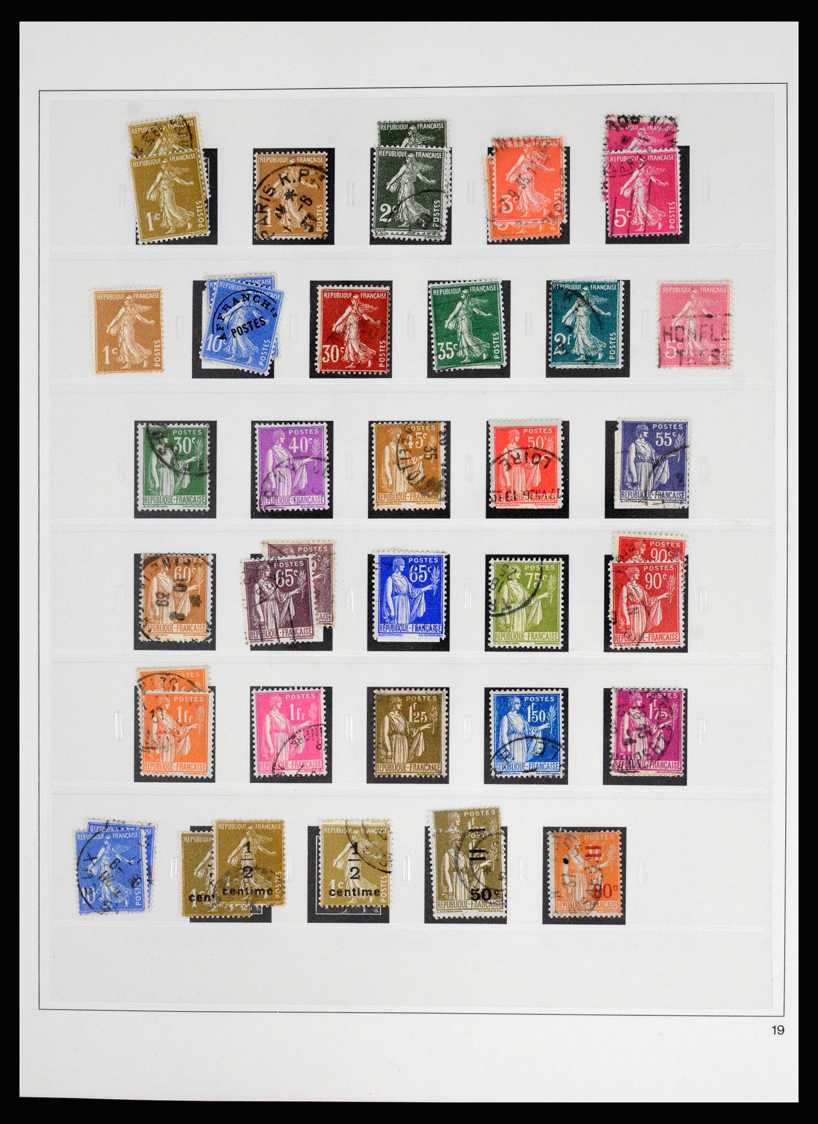 37117 027 - Stamp collection 37117 France 1849-1944.