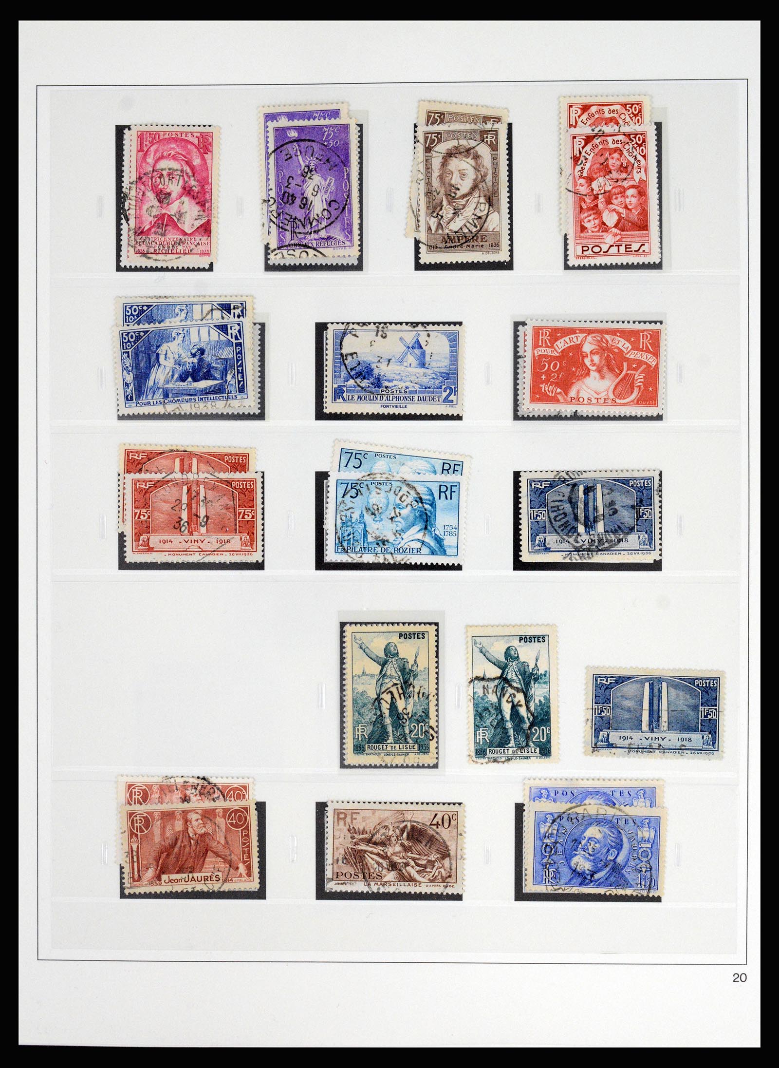 37117 028 - Postzegelverzameling 37117 Frankrijk 1849-1944.