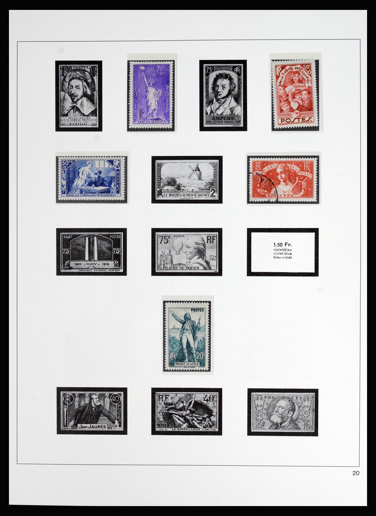 37117 029 - Postzegelverzameling 37117 Frankrijk 1849-1944.