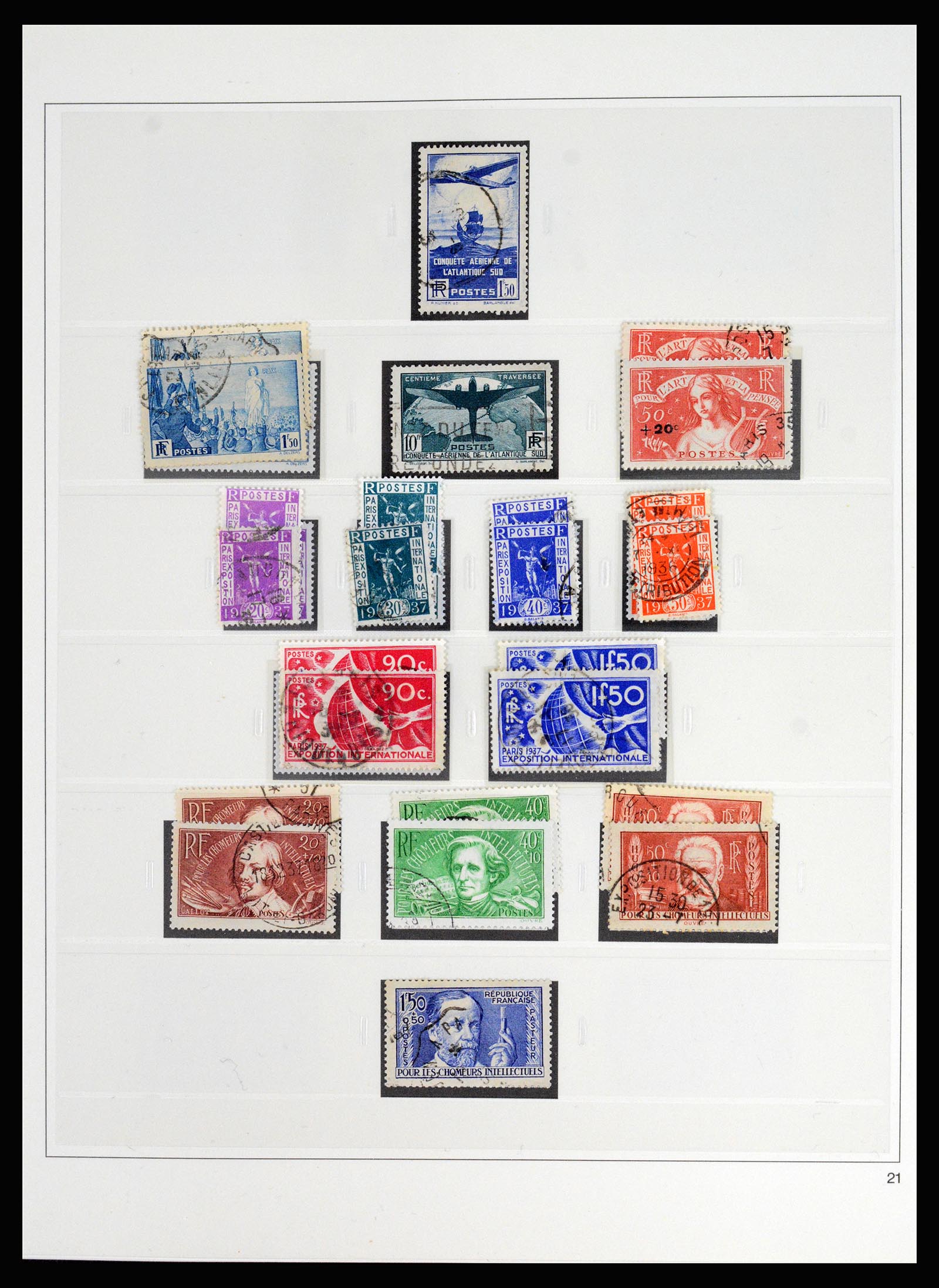 37117 030 - Stamp collection 37117 France 1849-1944.