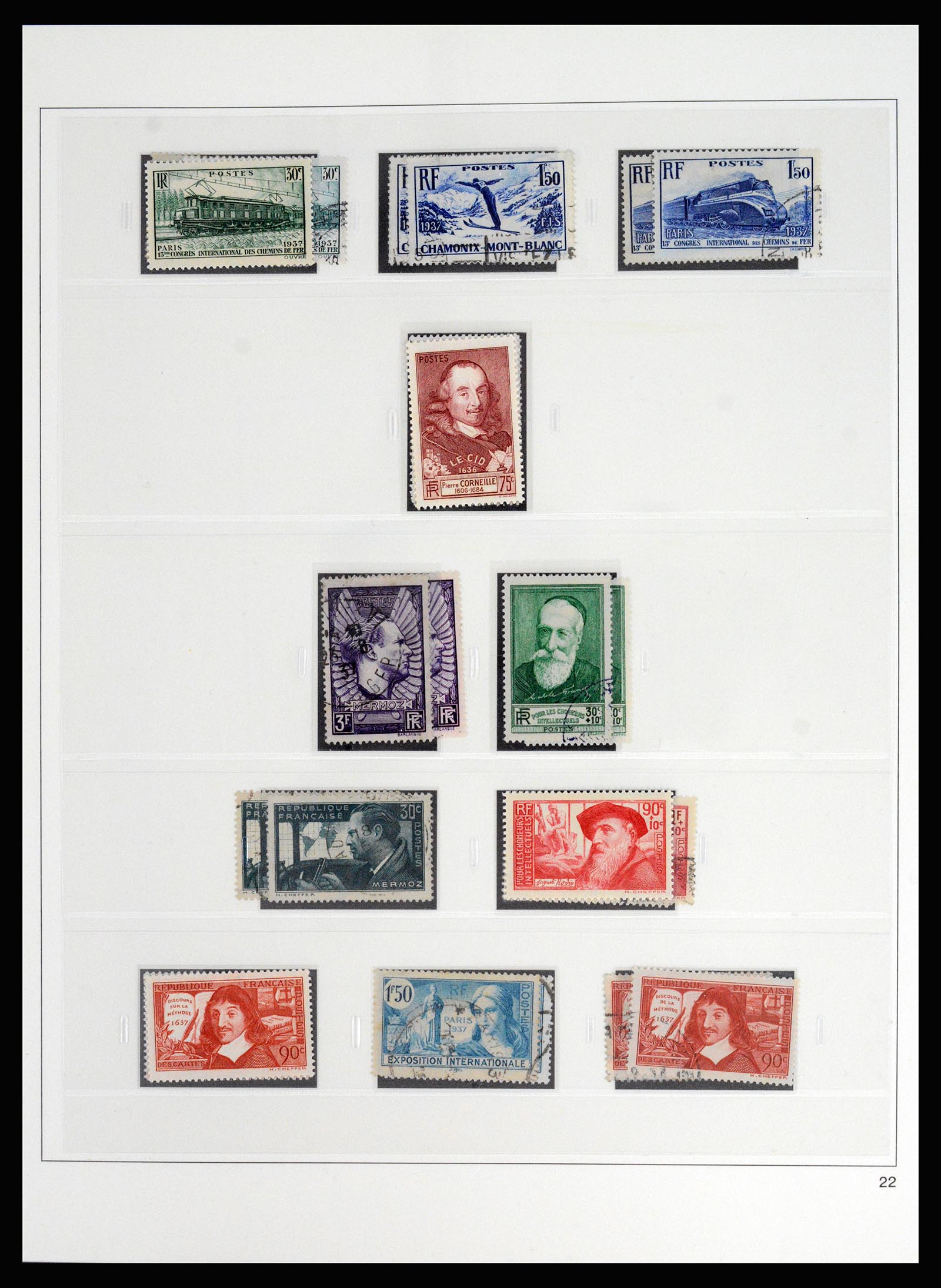 37117 032 - Stamp collection 37117 France 1849-1944.