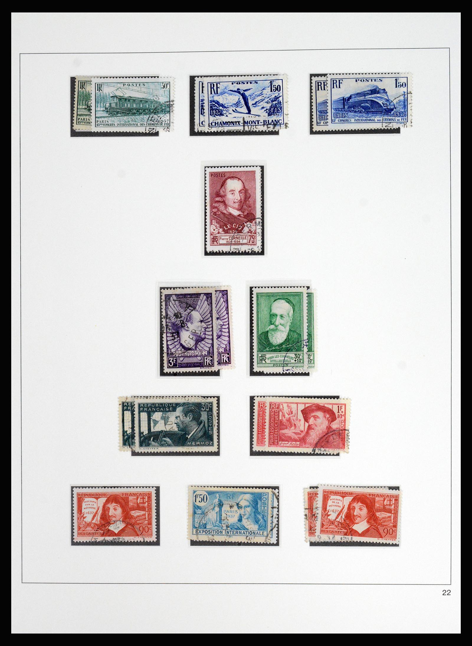37117 033 - Stamp collection 37117 France 1849-1944.