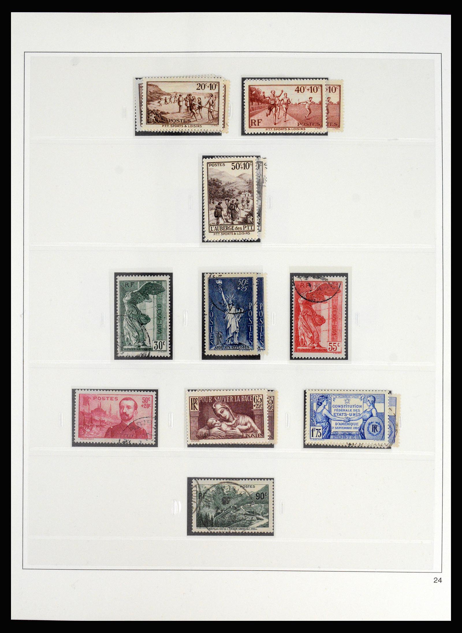 37117 036 - Stamp collection 37117 France 1849-1944.