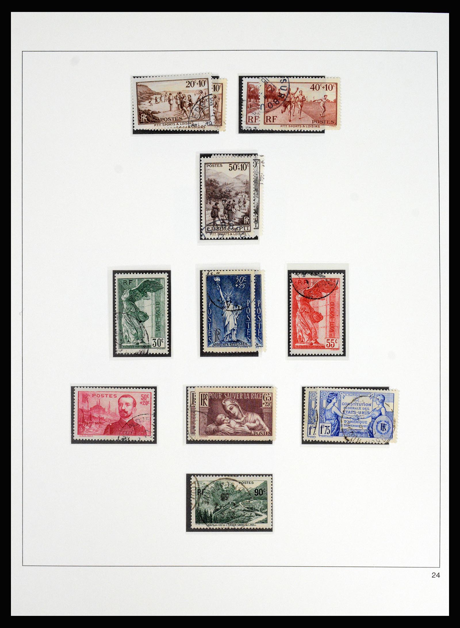 37117 037 - Stamp collection 37117 France 1849-1944.