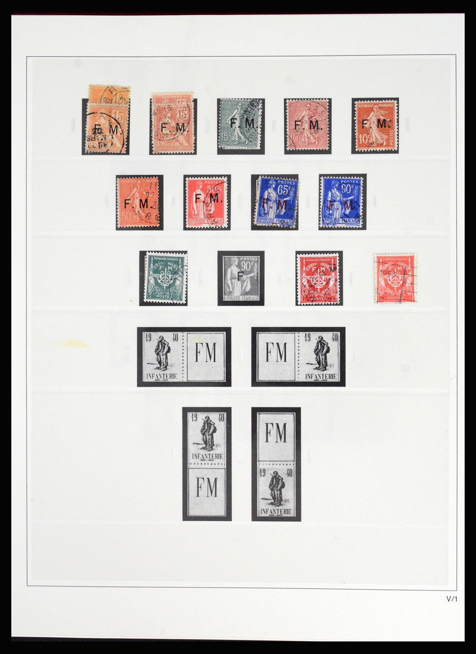 37117 045 - Postzegelverzameling 37117 Frankrijk 1849-1944.