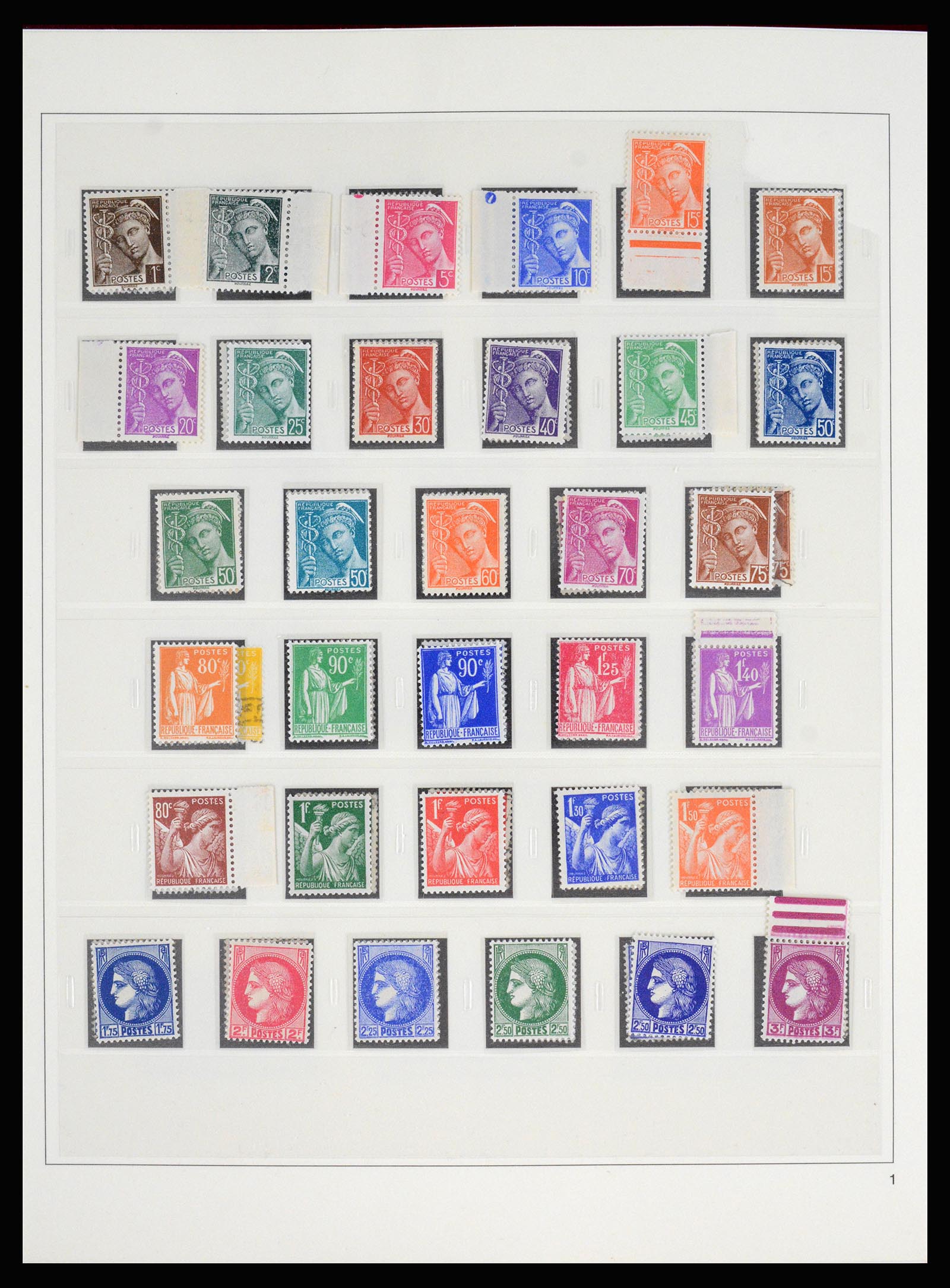 37117 047 - Postzegelverzameling 37117 Frankrijk 1849-1944.
