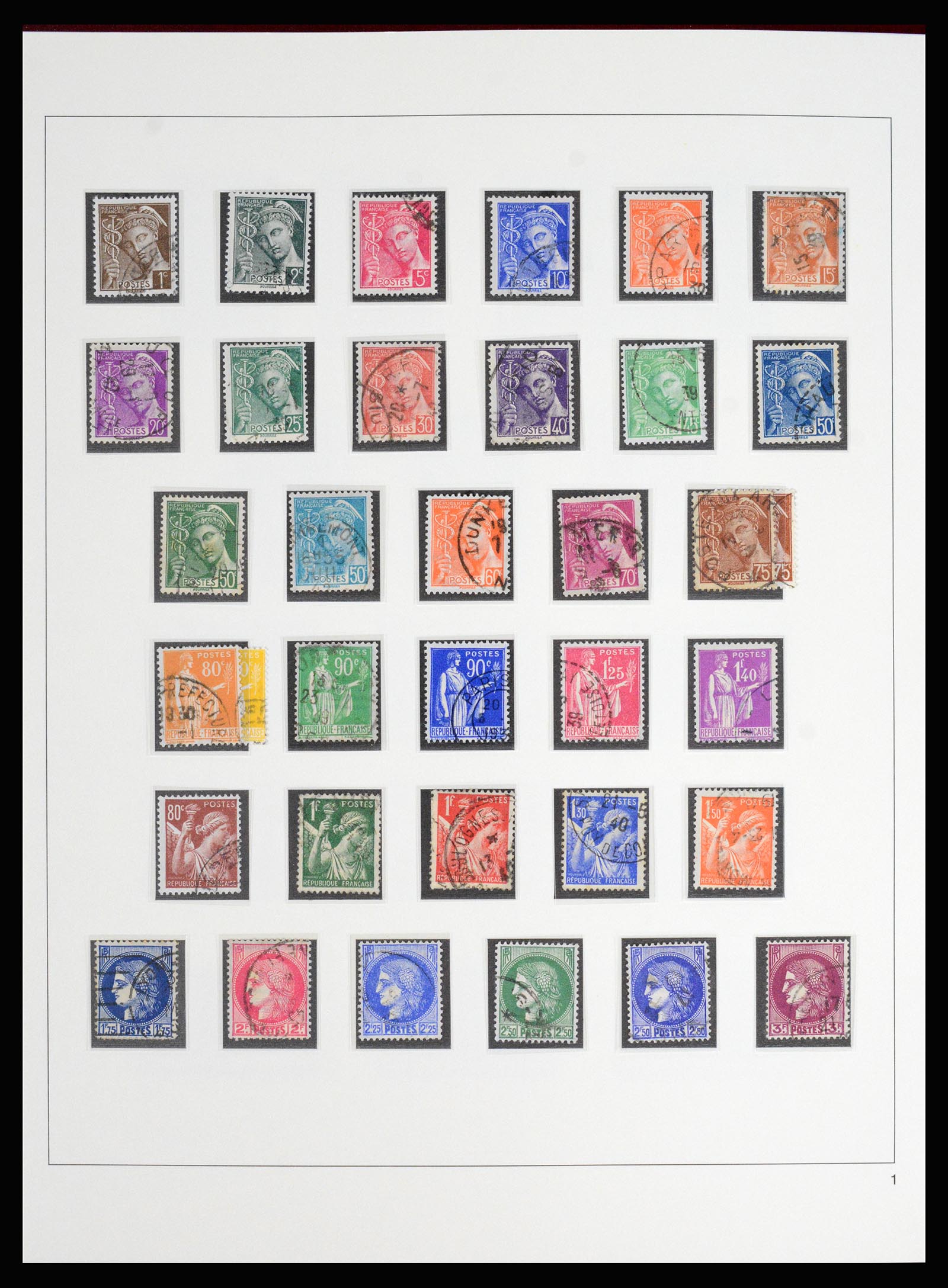 37117 048 - Postzegelverzameling 37117 Frankrijk 1849-1944.