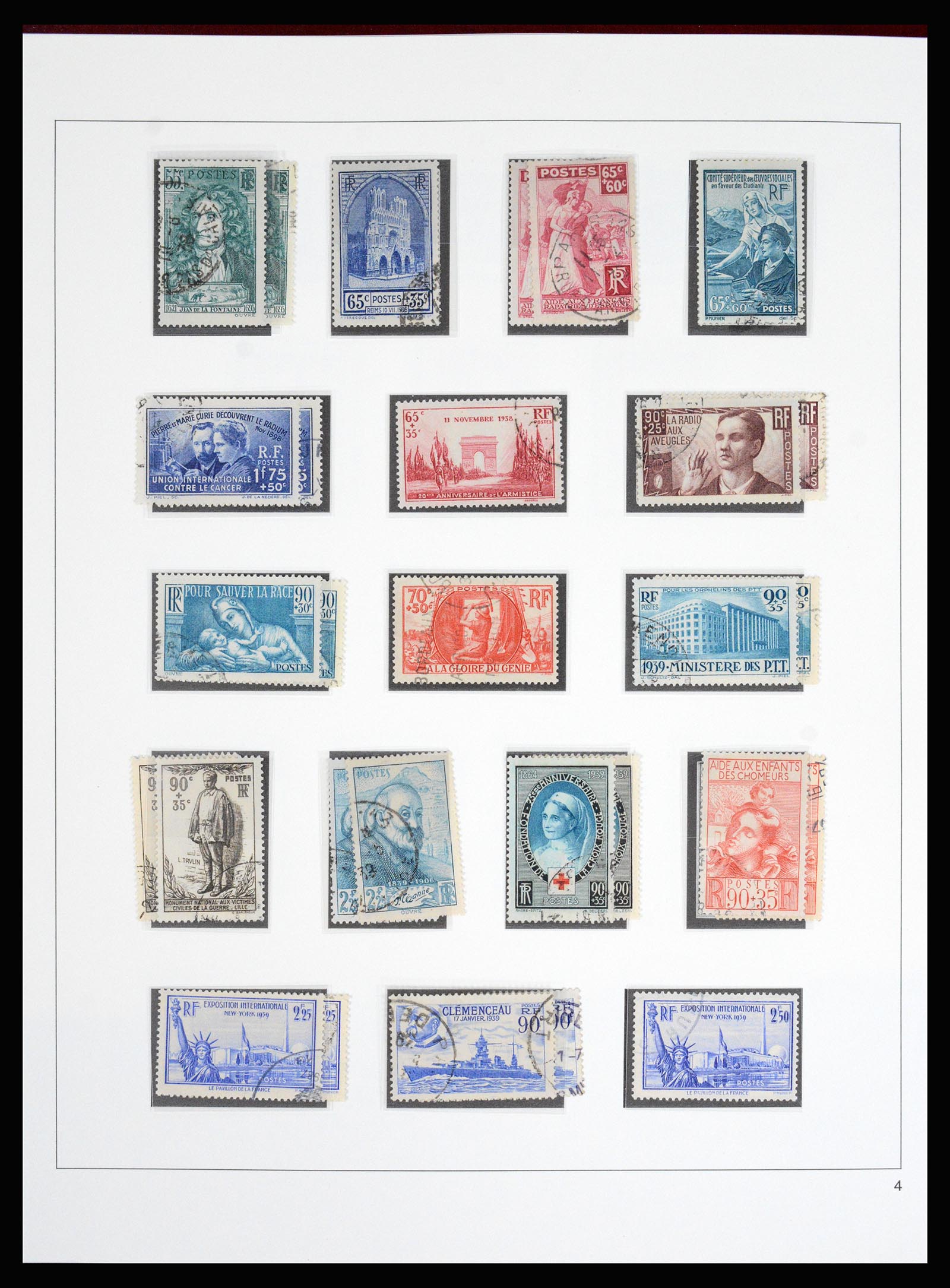 37117 054 - Stamp collection 37117 France 1849-1944.