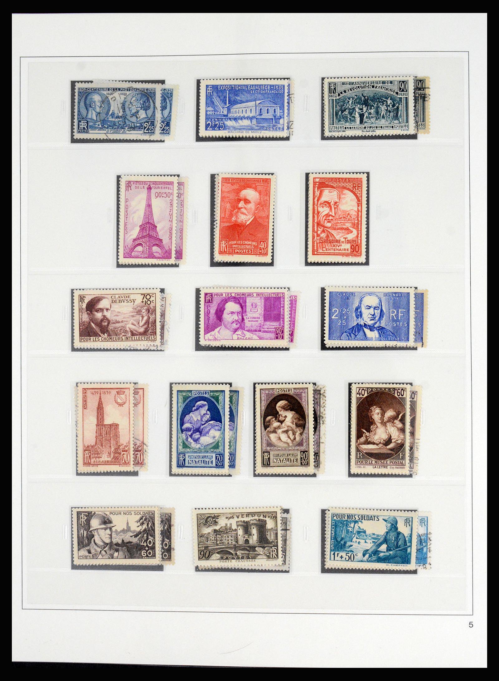37117 055 - Postzegelverzameling 37117 Frankrijk 1849-1944.