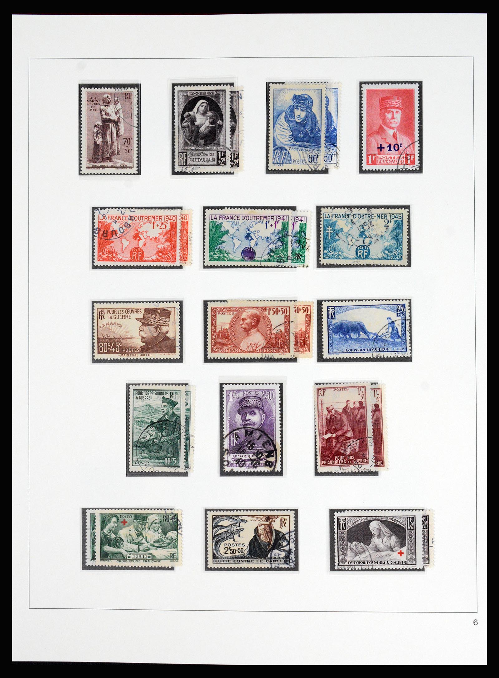 37117 058 - Postzegelverzameling 37117 Frankrijk 1849-1944.
