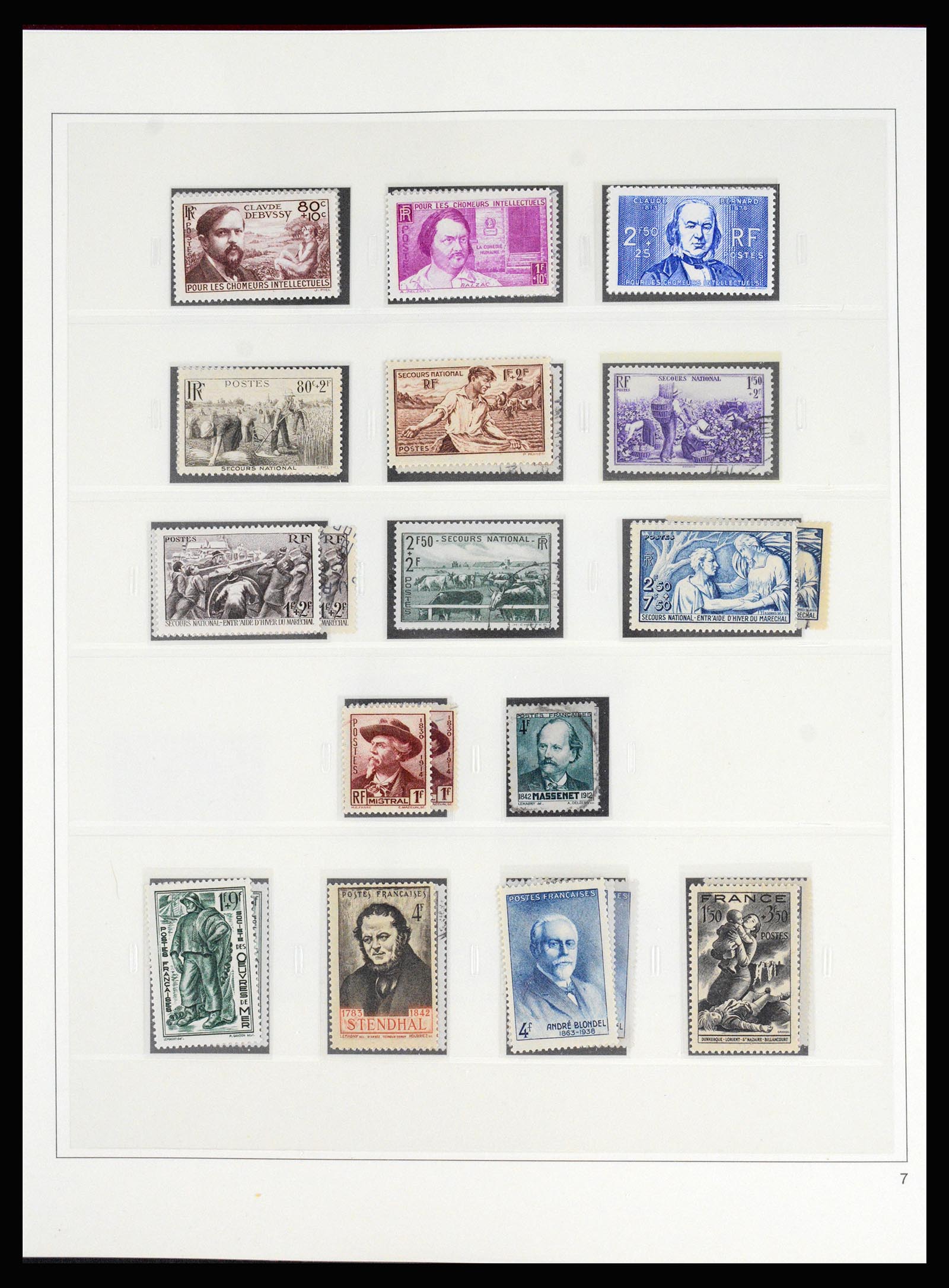 37117 059 - Postzegelverzameling 37117 Frankrijk 1849-1944.