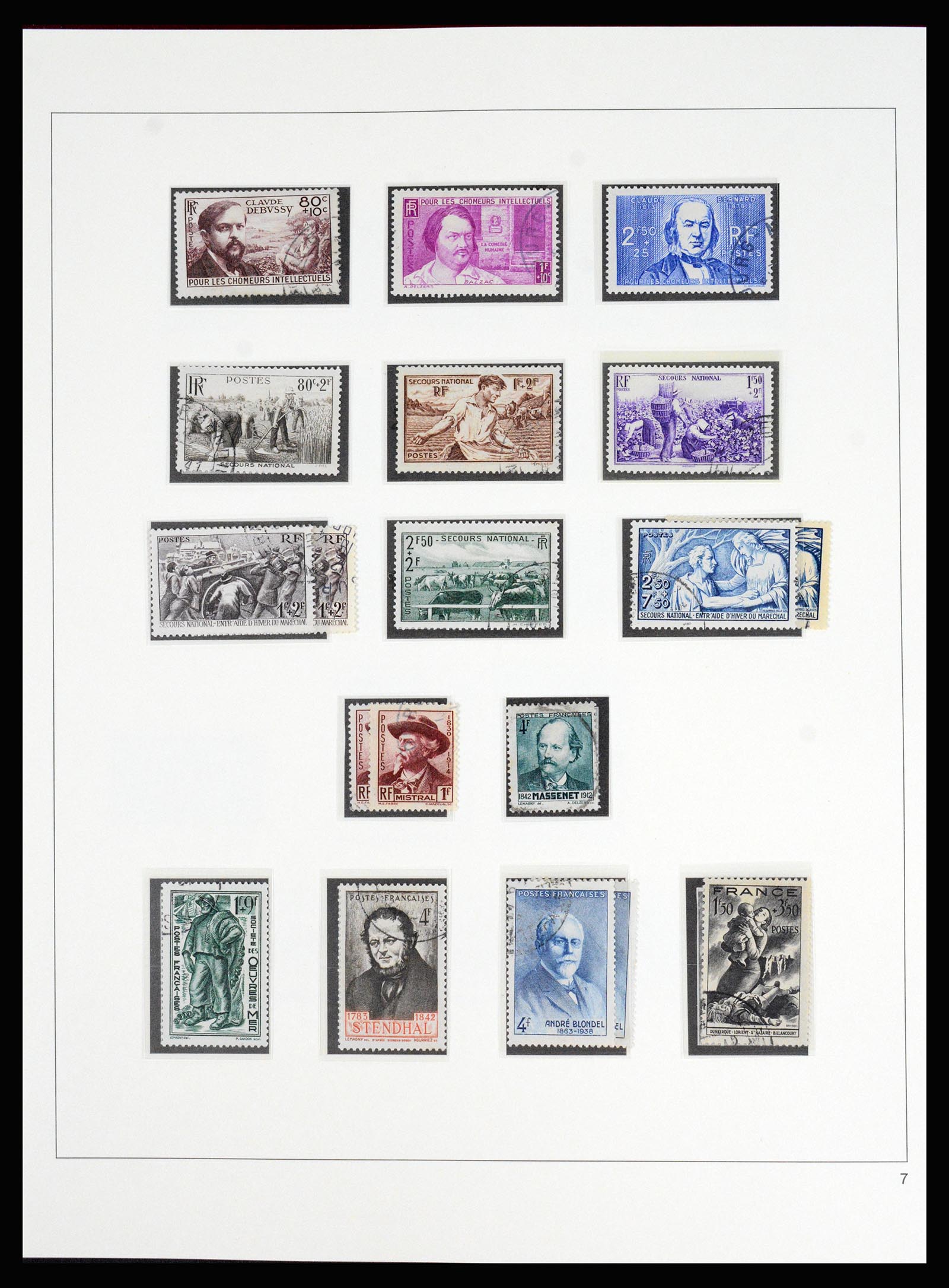 37117 060 - Postzegelverzameling 37117 Frankrijk 1849-1944.