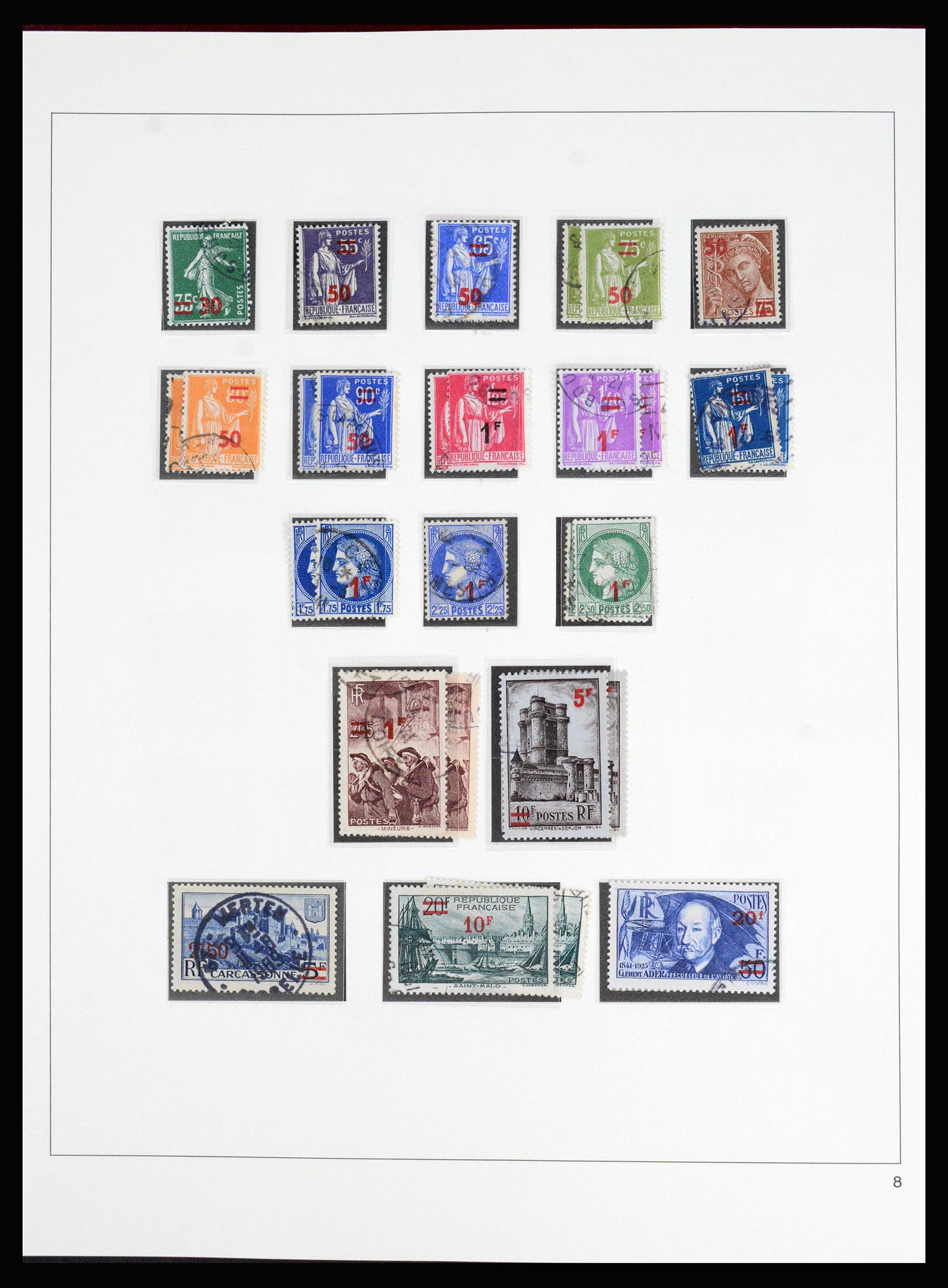 37117 062 - Stamp collection 37117 France 1849-1944.