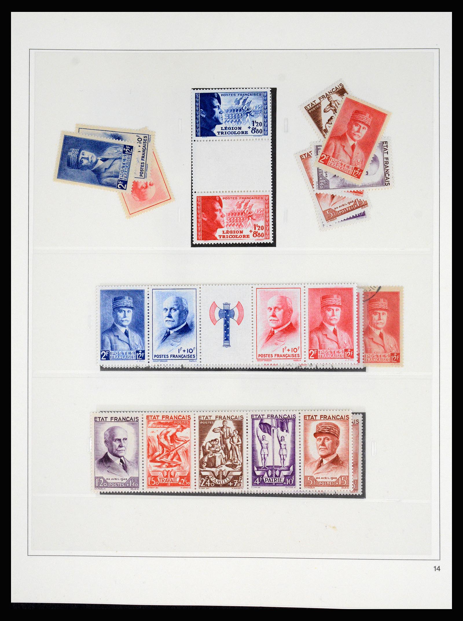 37117 073 - Postzegelverzameling 37117 Frankrijk 1849-1944.