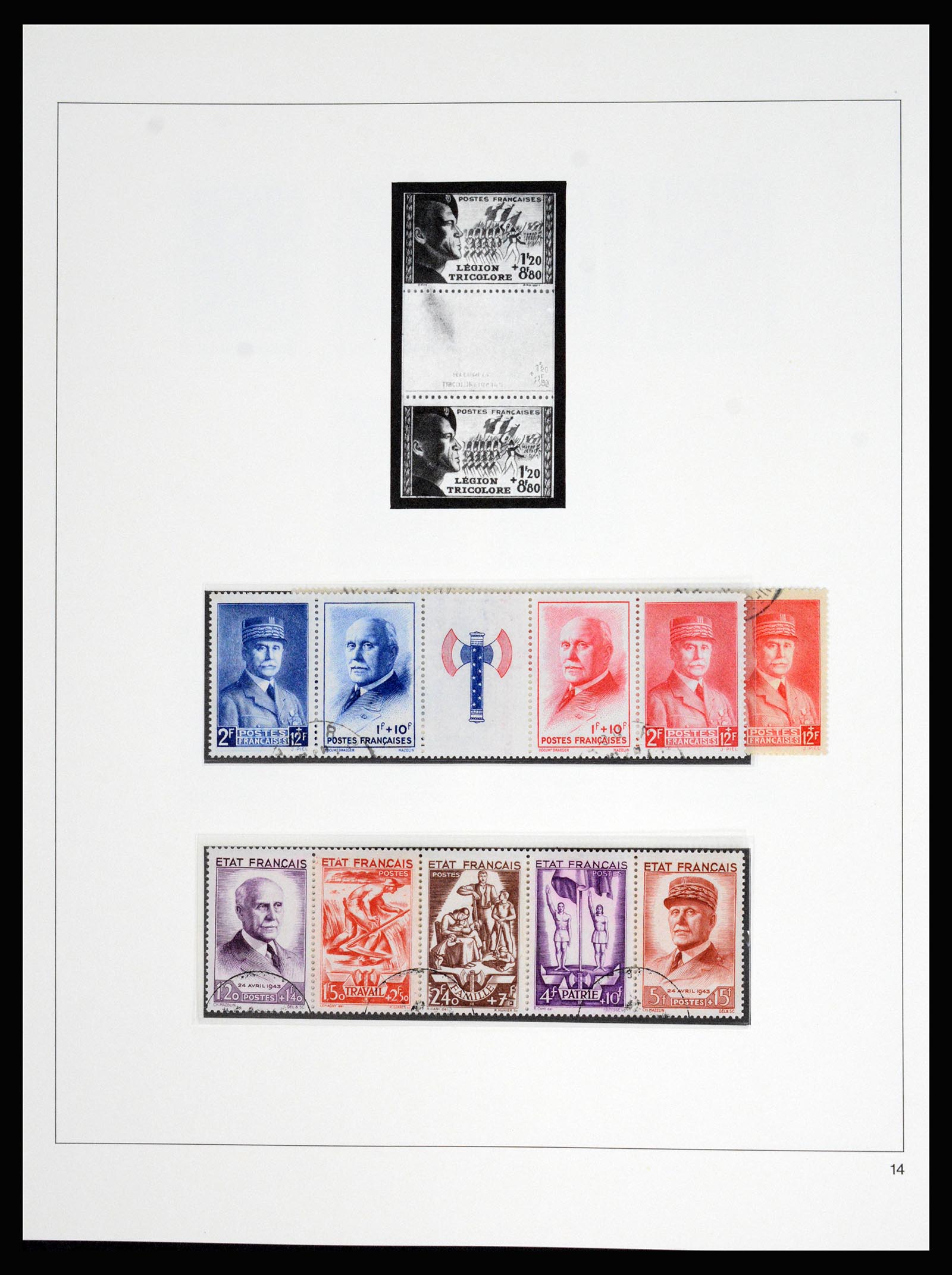 37117 074 - Postzegelverzameling 37117 Frankrijk 1849-1944.