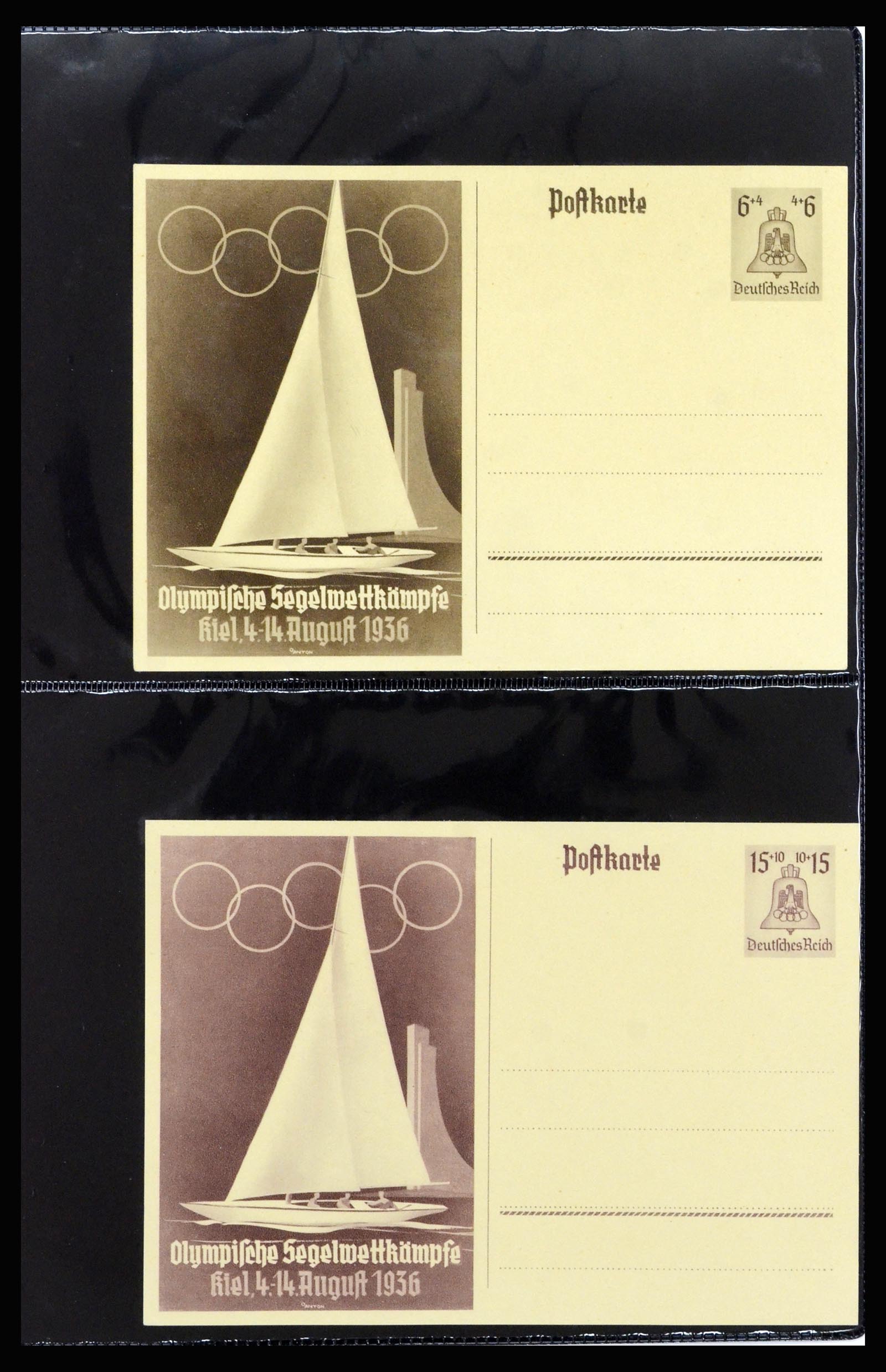 37118 016 - Postzegelverzameling 37118 Olympische Spelen 1936.