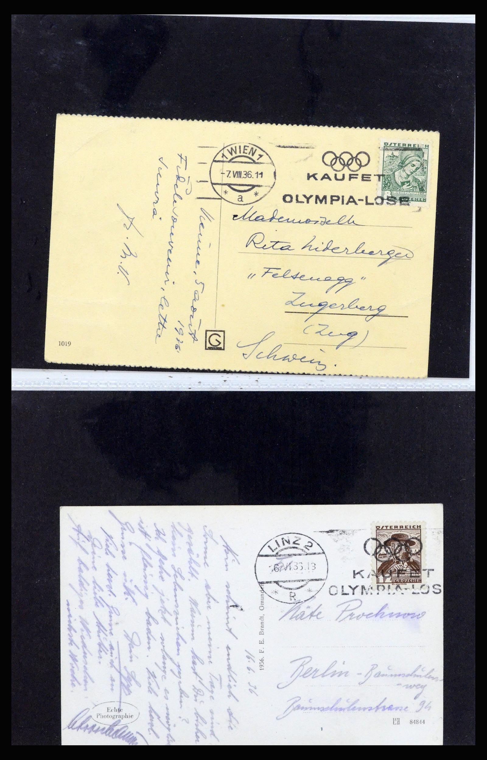 37118 026 - Postzegelverzameling 37118 Olympische Spelen 1936.