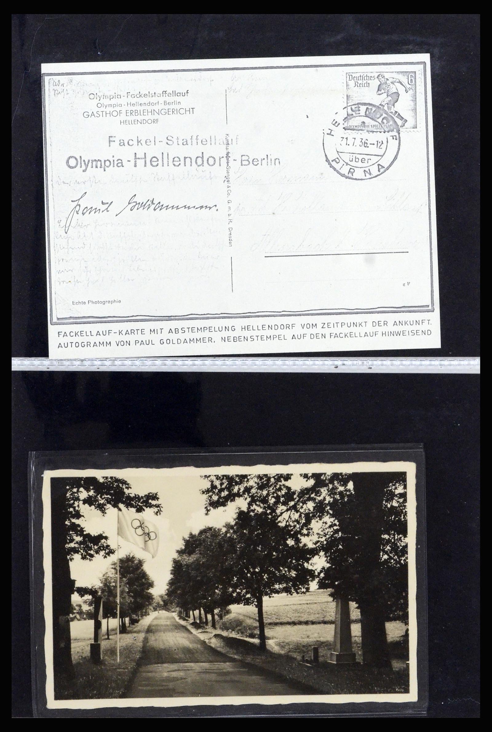 37118 031 - Postzegelverzameling 37118 Olympische Spelen 1936.