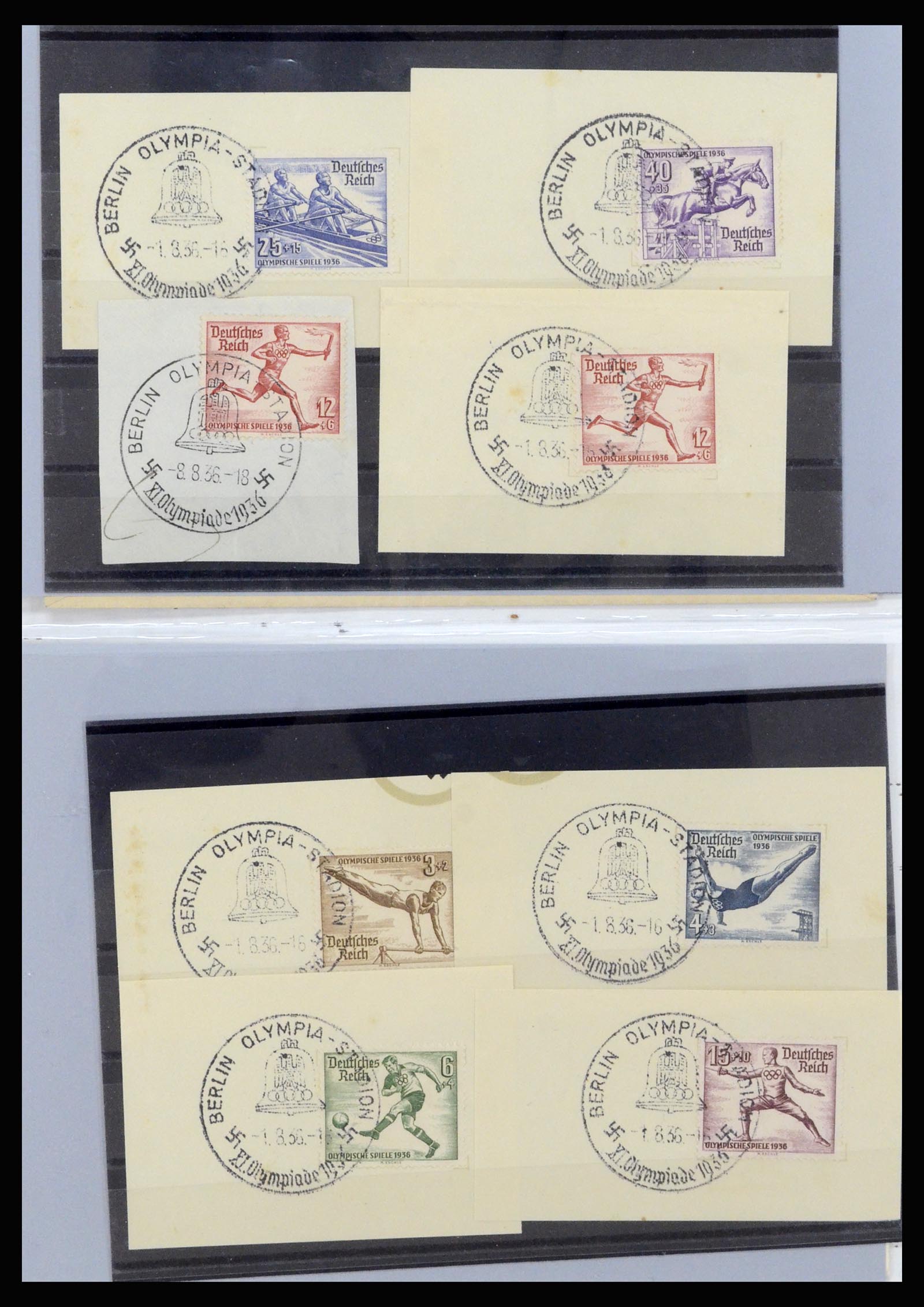 37118 036 - Postzegelverzameling 37118 Olympische Spelen 1936.