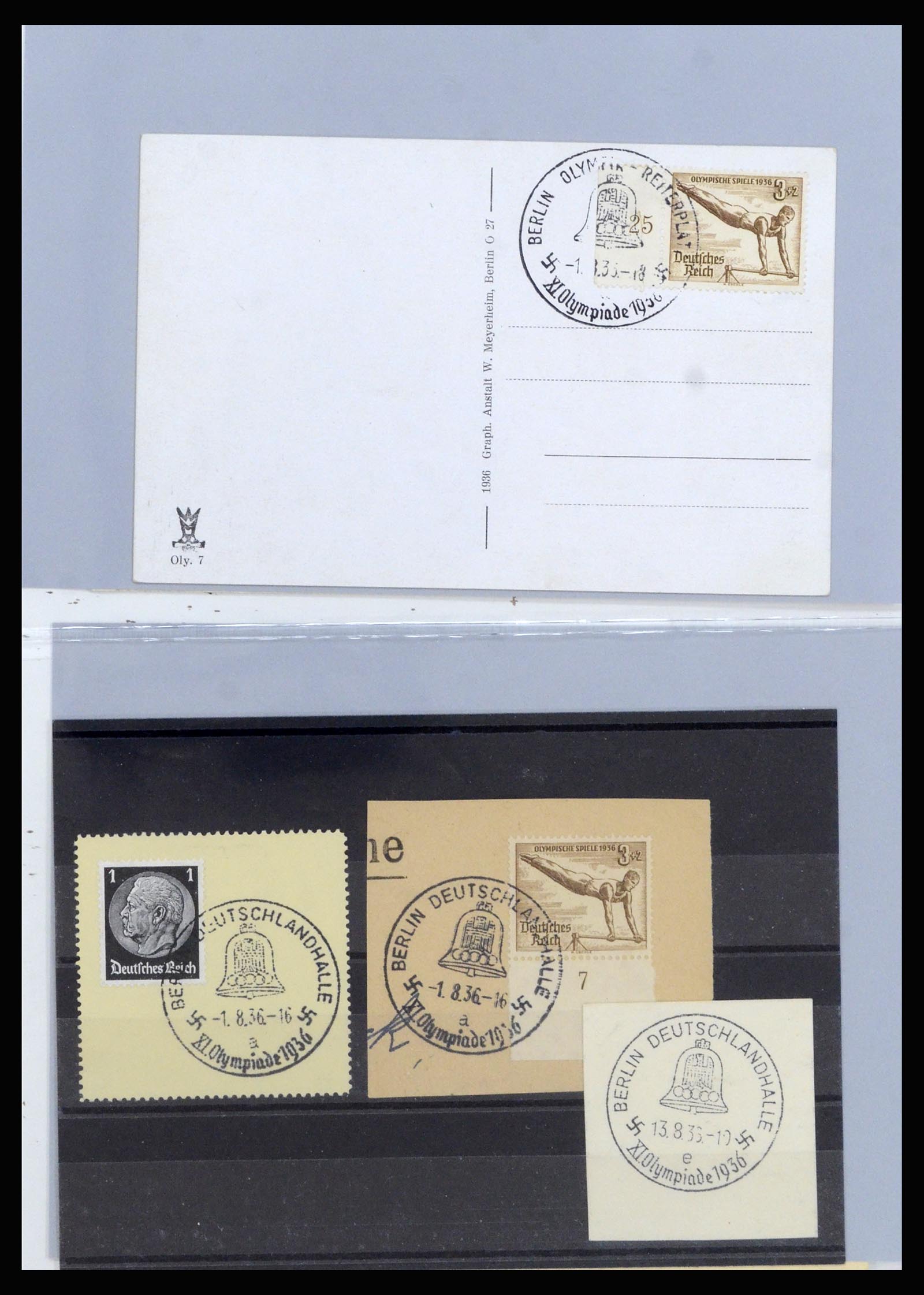37118 059 - Stamp collection 37118 Olympics 1936.