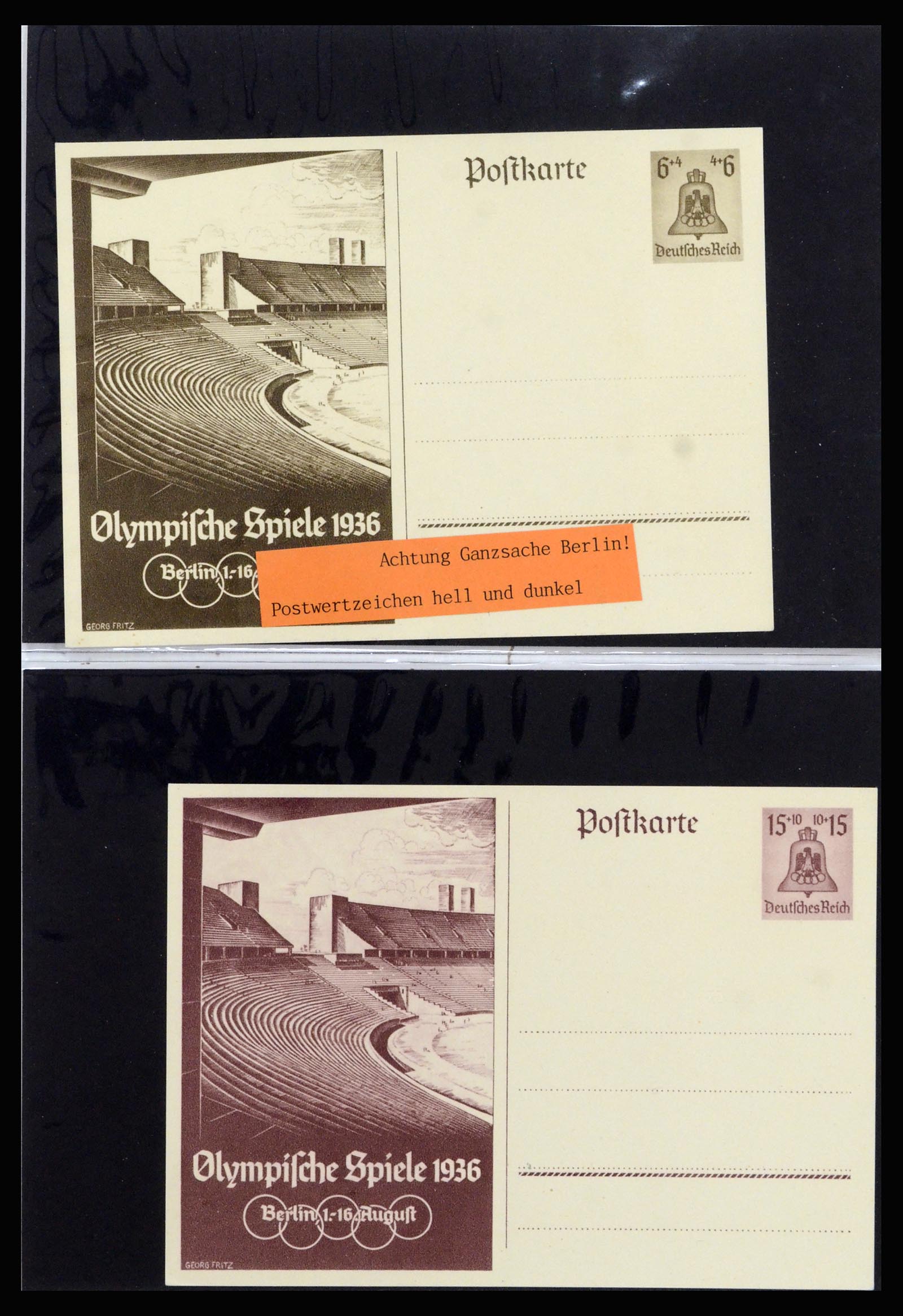37118 104 - Postzegelverzameling 37118 Olympische Spelen 1936.