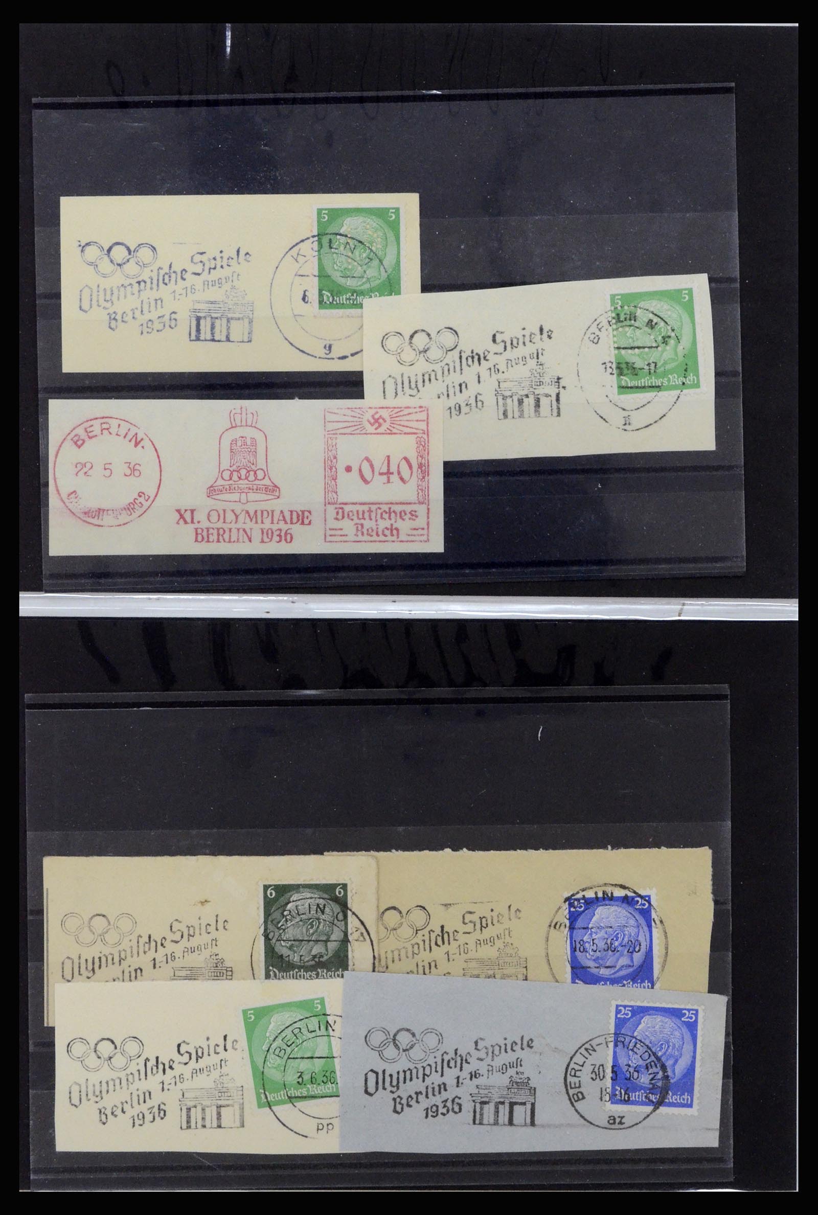 37118 105 - Postzegelverzameling 37118 Olympische Spelen 1936.