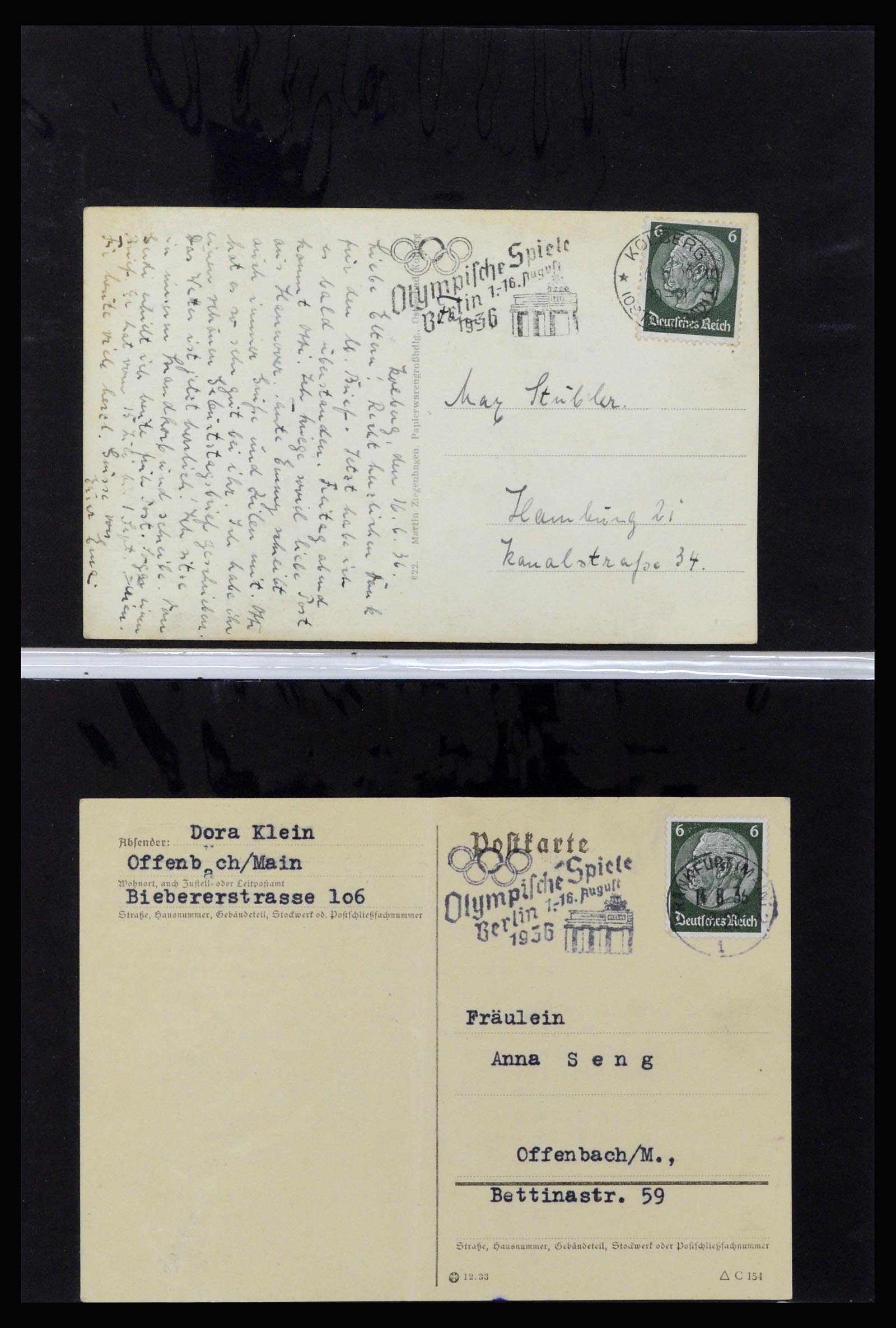 37118 109 - Postzegelverzameling 37118 Olympische Spelen 1936.