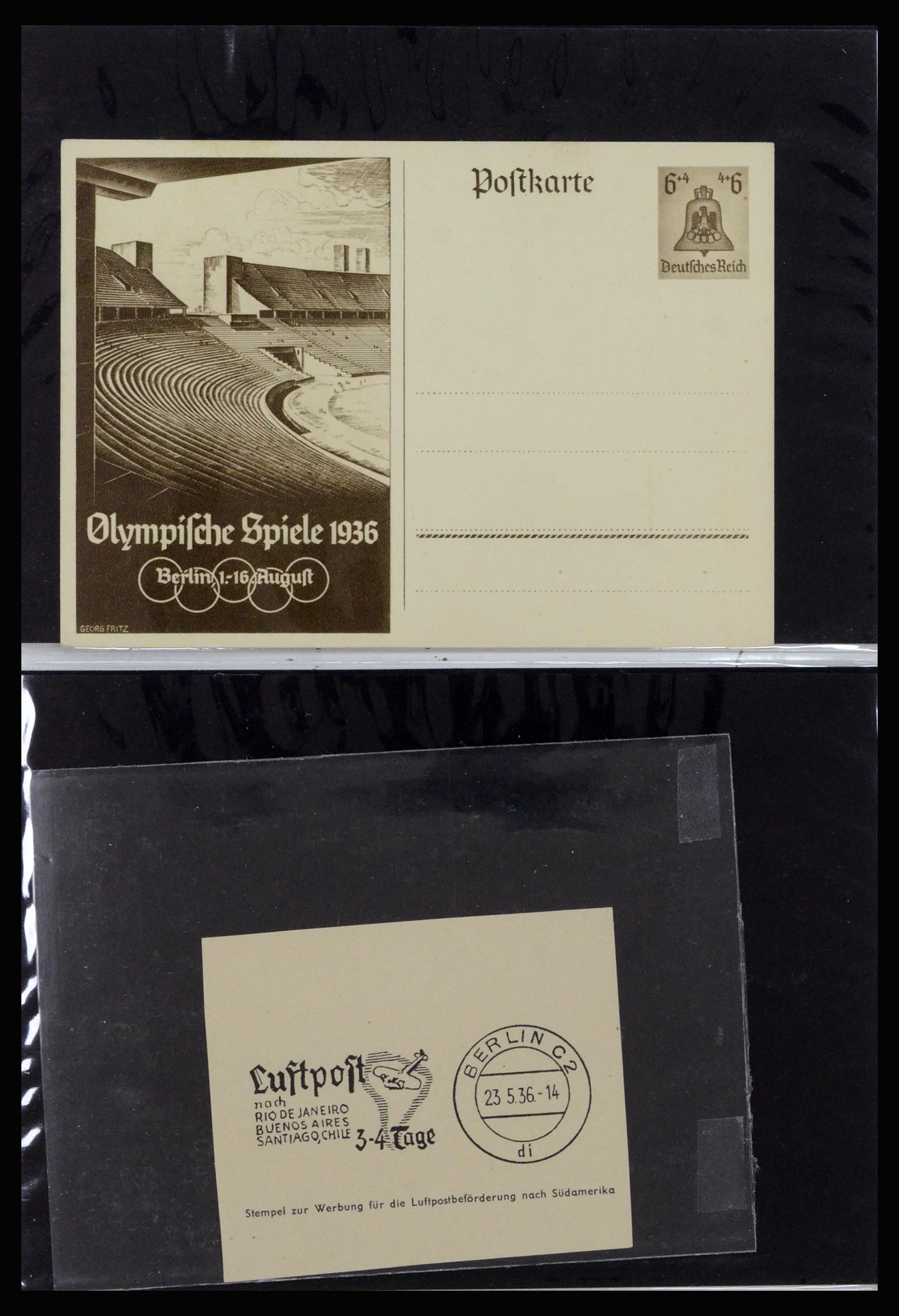 37118 121 - Postzegelverzameling 37118 Olympische Spelen 1936.