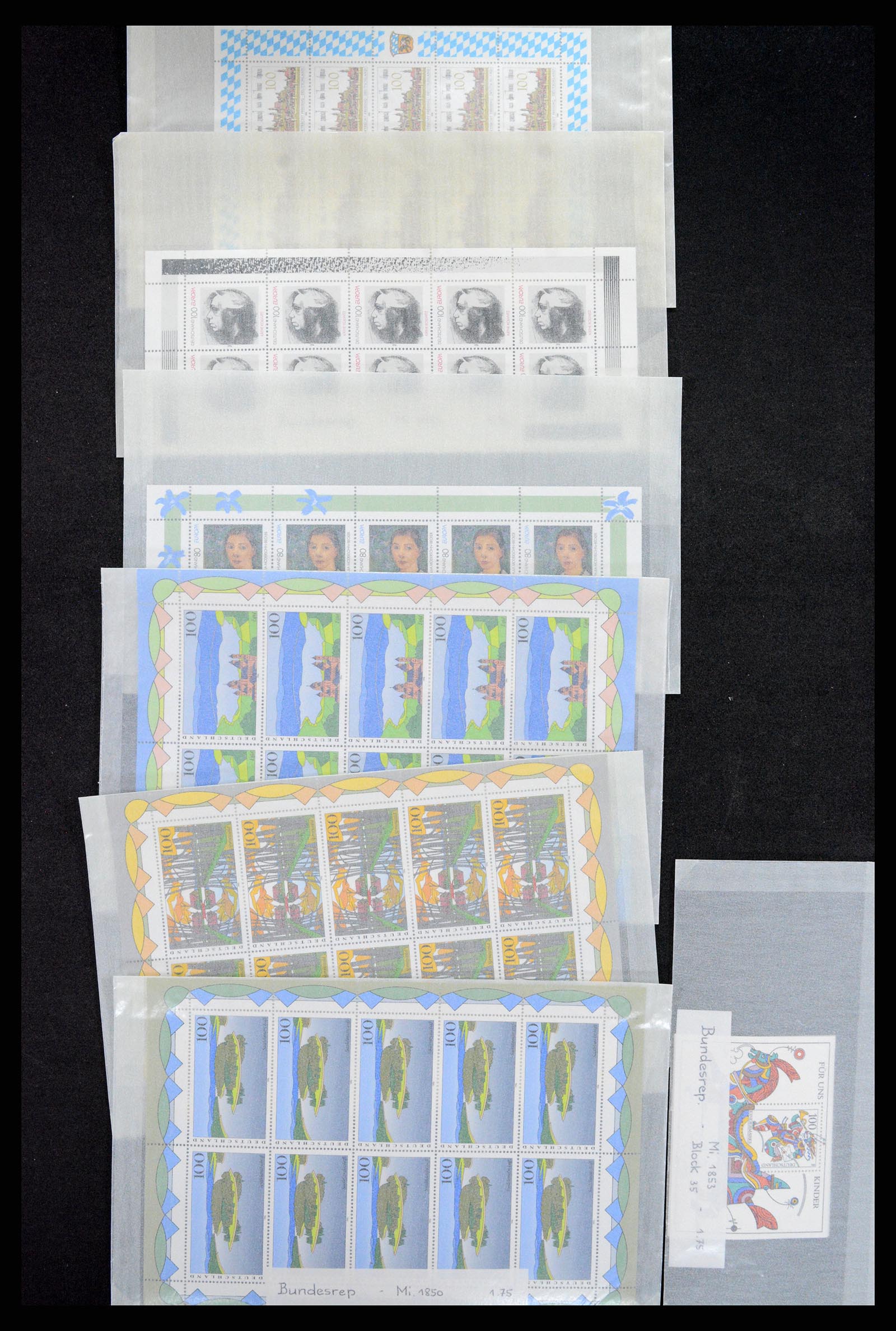 37119 004 - Postzegelverzameling 37119 Bundespost velletjes van 10.