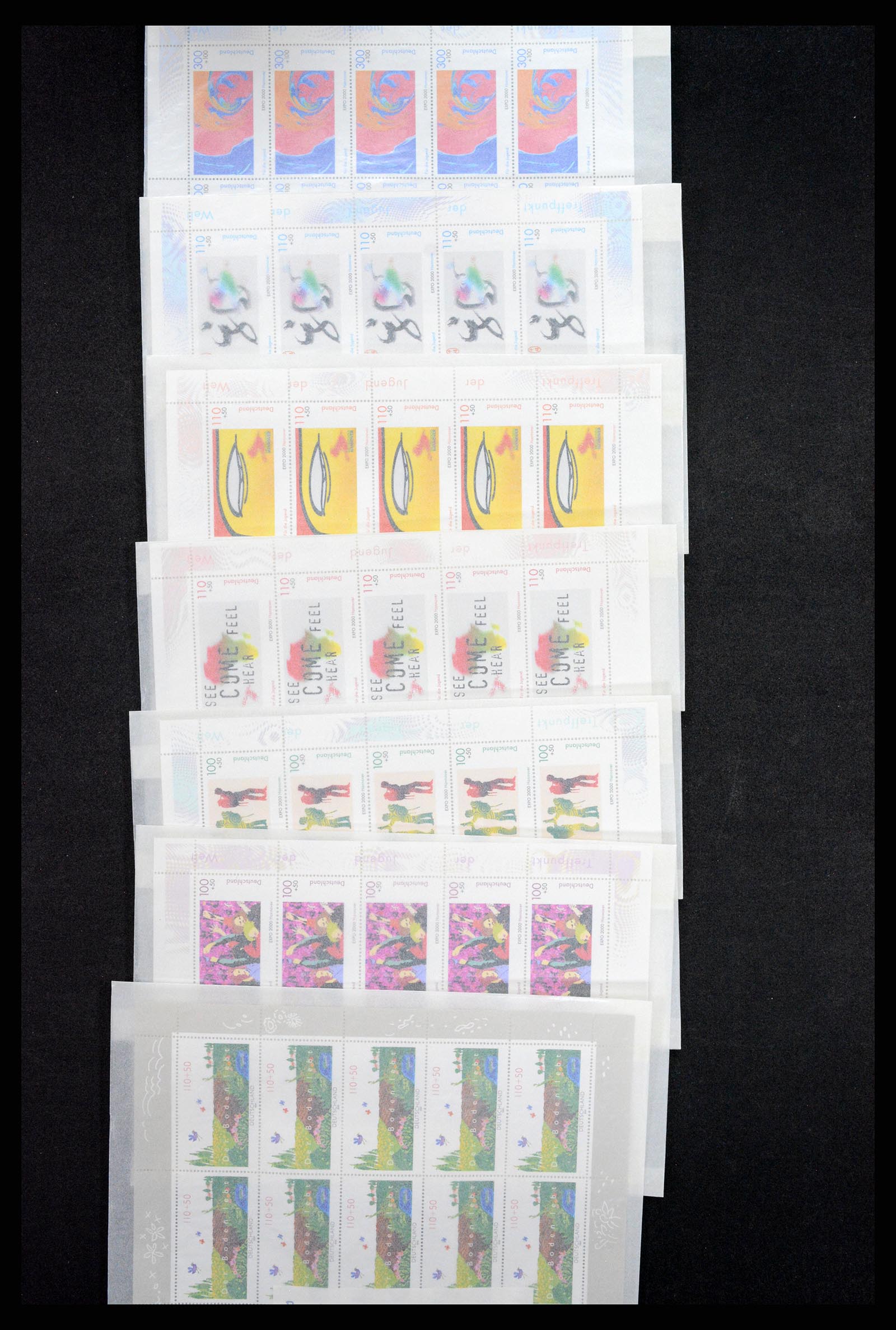 37119 012 - Postzegelverzameling 37119 Bundespost velletjes van 10.