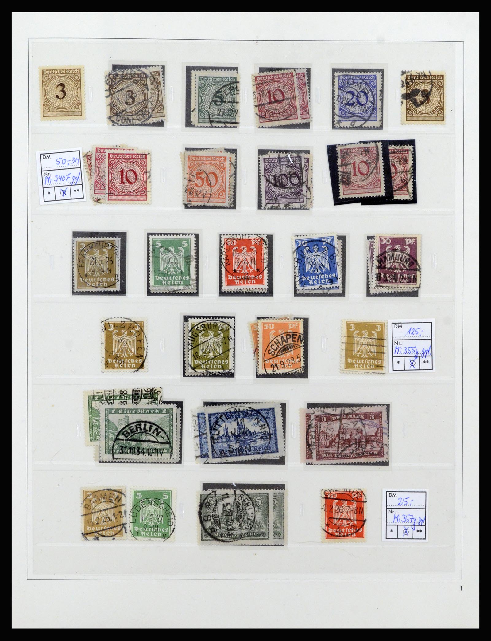 37120 001 - Stamp collection 37120 Germany Reich specialised 1923-1940.