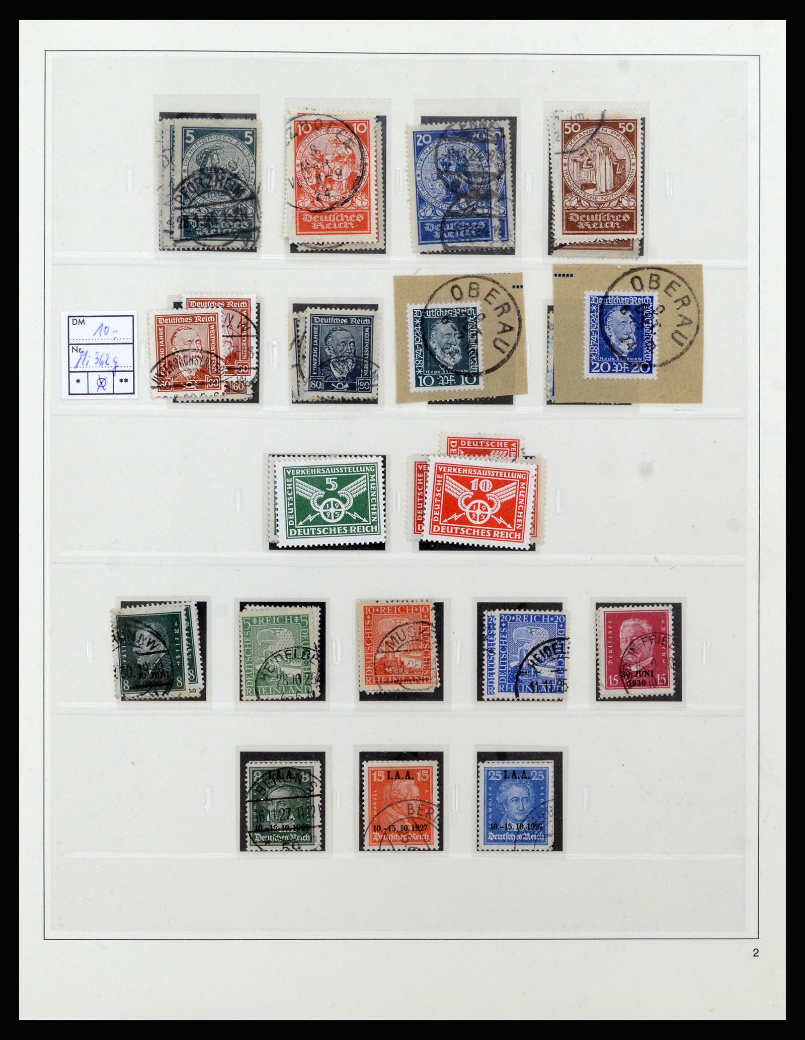 37120 003 - Stamp collection 37120 Germany Reich specialised 1923-1940.