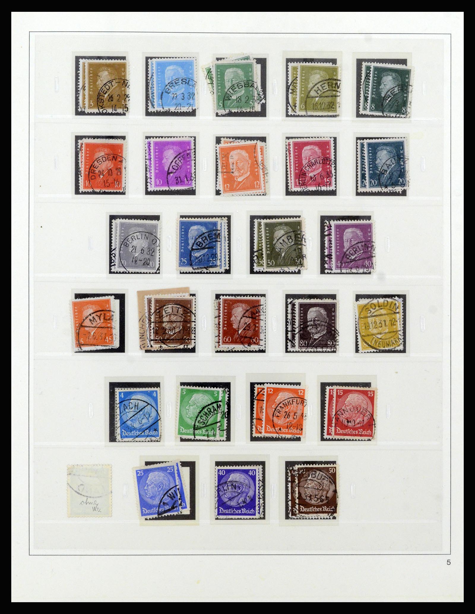 37120 009 - Postzegelverzameling 37120 Duitse Rijk 1923-1940.