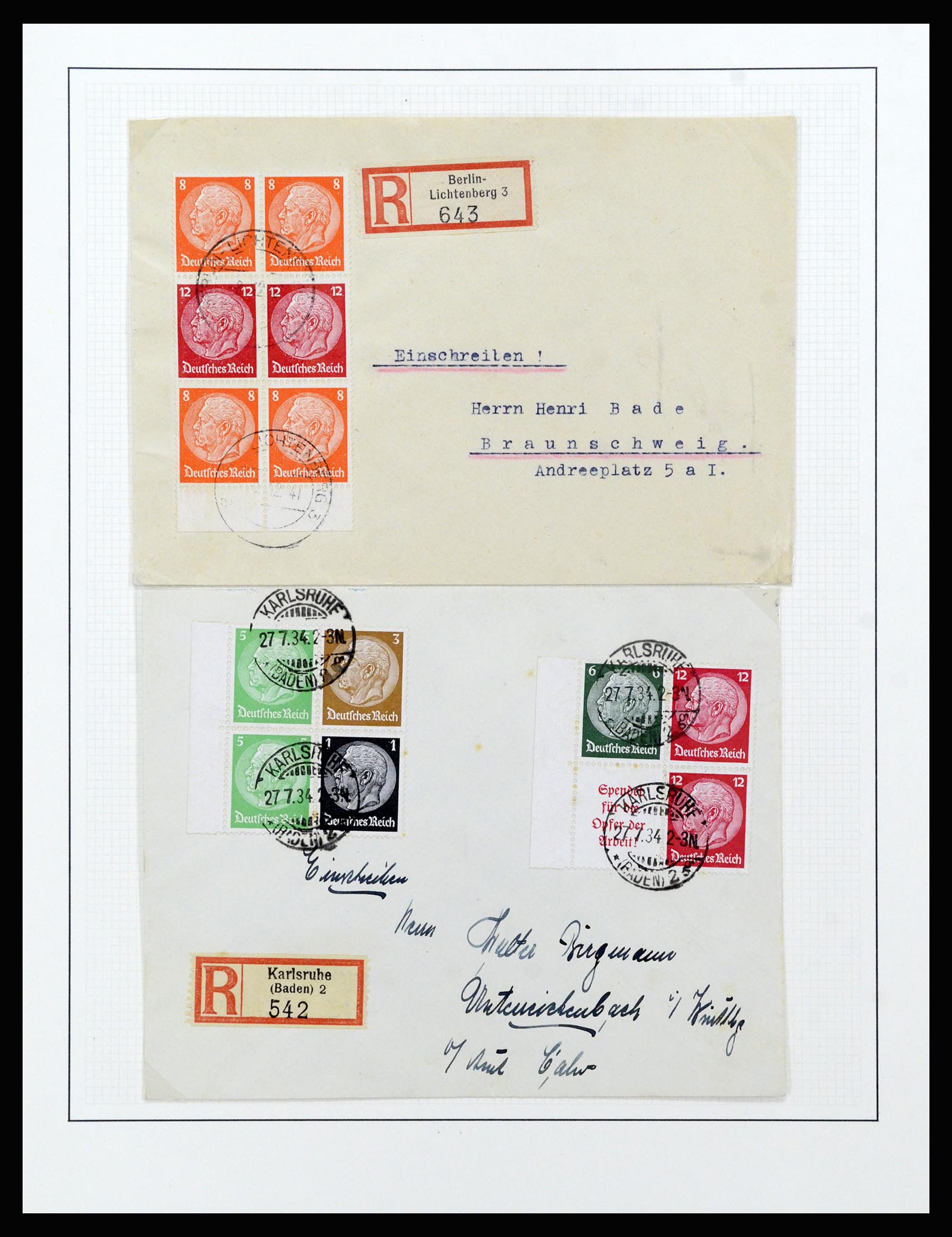 37120 032 - Stamp collection 37120 Germany Reich specialised 1923-1940.
